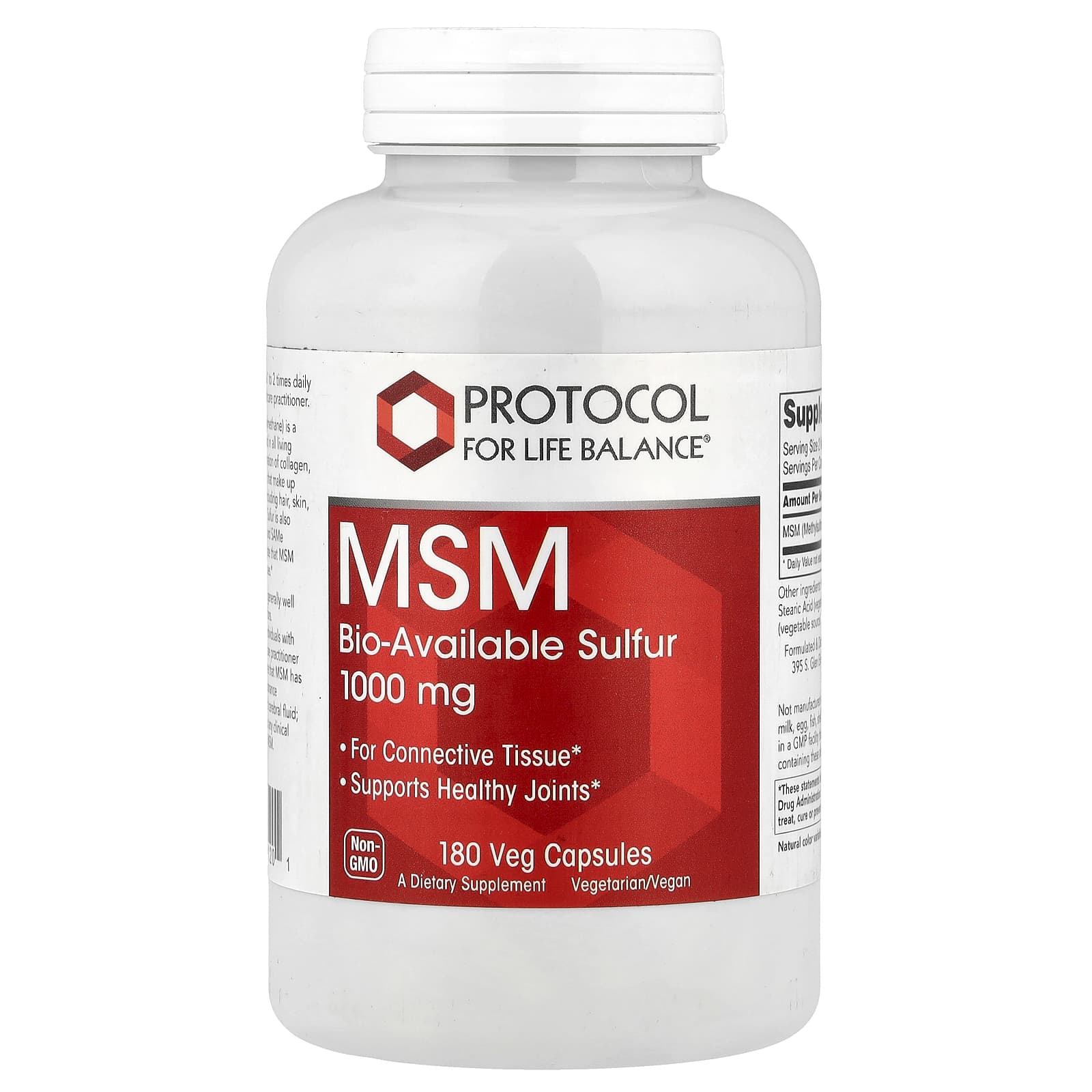 Protocol for Life Balance MSM – 180 gélules végétales — Tunisie