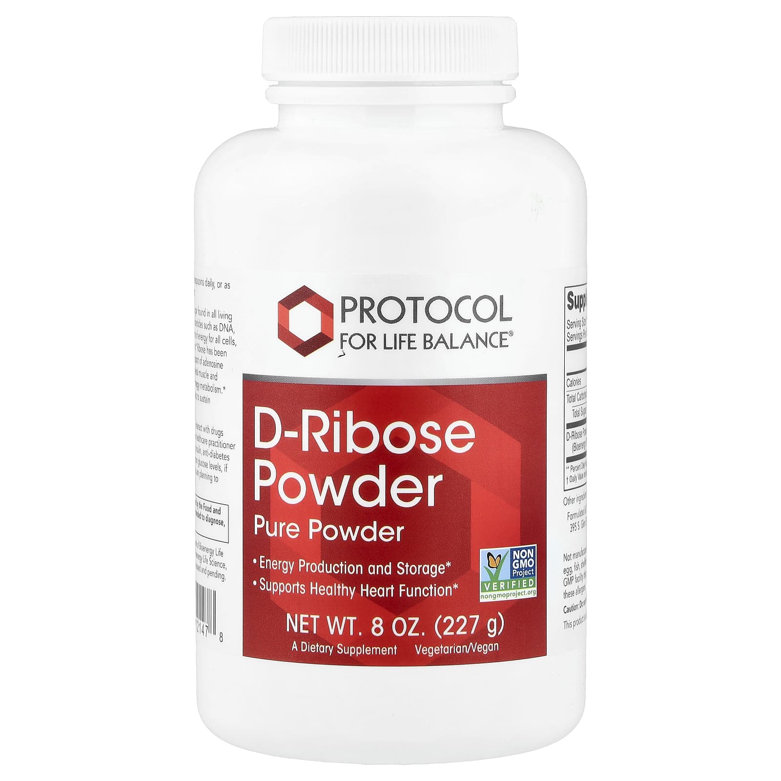 Protocol for Life Balance D-Ribose Powder – 227 g — Tunisie