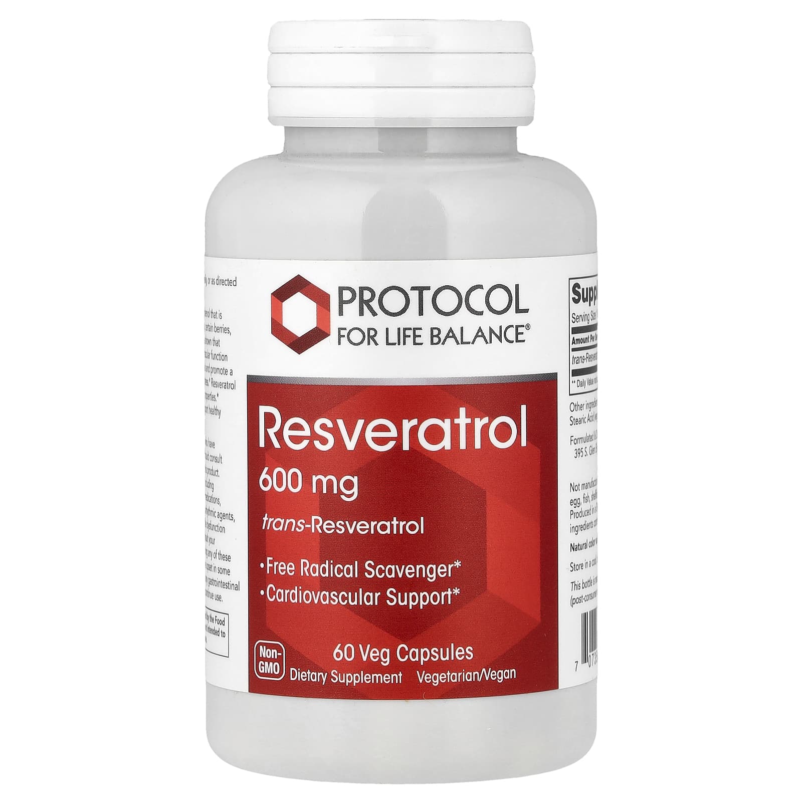 Protocol for Life Balance Resveratrol – 600 mg – 60 gélules végétales — Tunisie