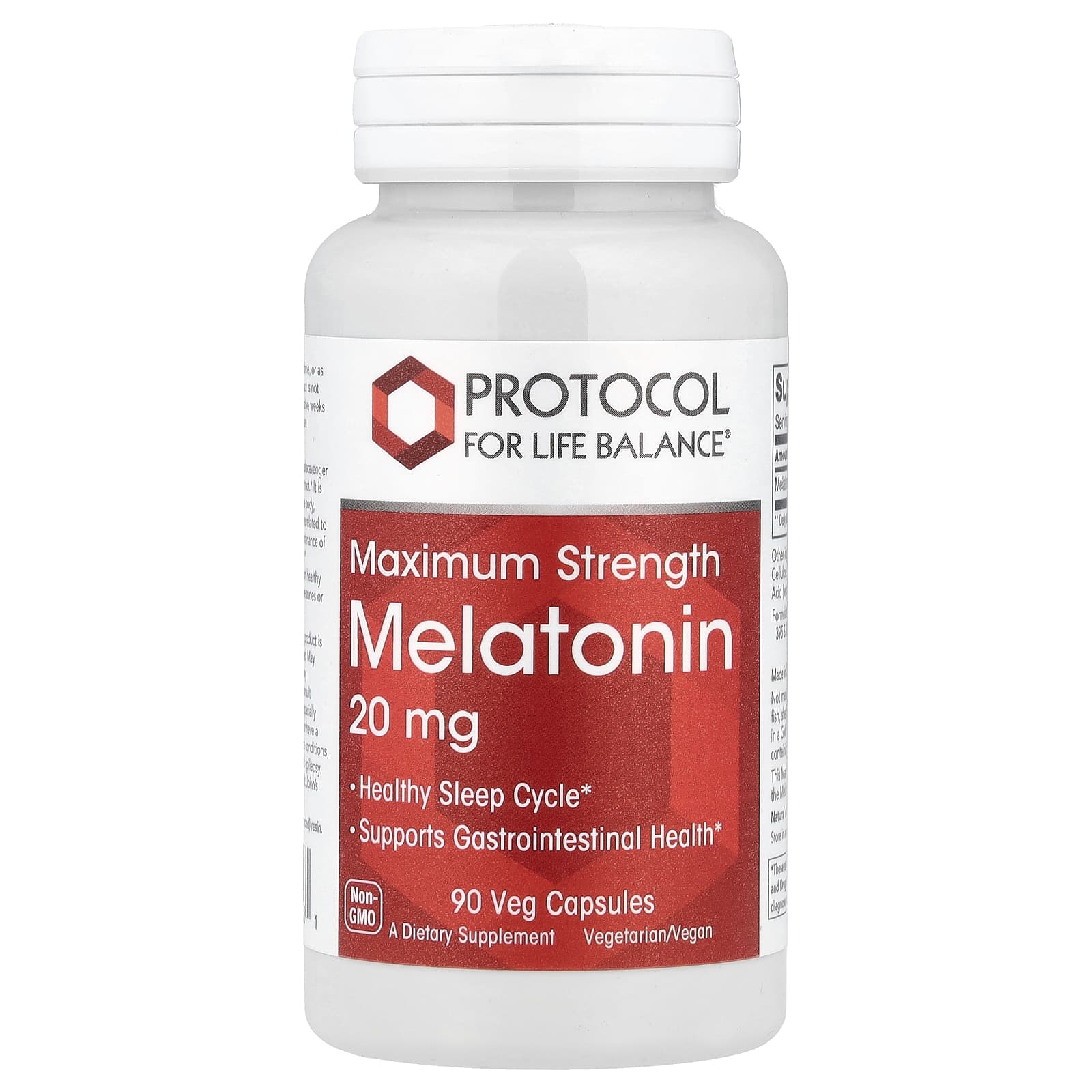 Protocol for Life Balance Melatonin, Maximum Strength – 90 gélules végétales — Tunisie