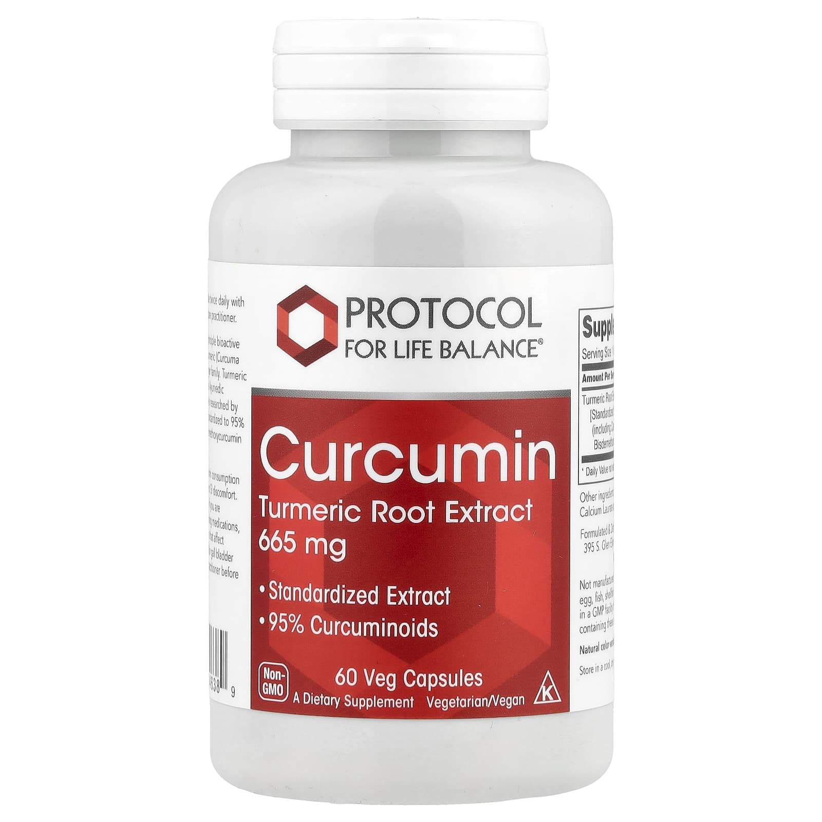 Protocol for Life Balance Curcumin, Turmeric Root Extract – 60 gélules végétales — Tunisie