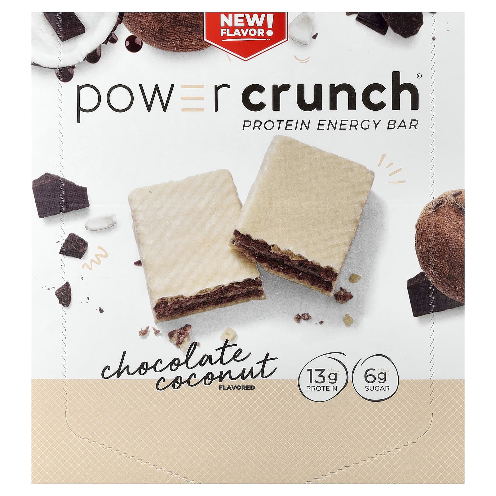 BNRG Power Crunch, Protein Energy Bar – Chocolate Coconut – 40 g — Tunisie