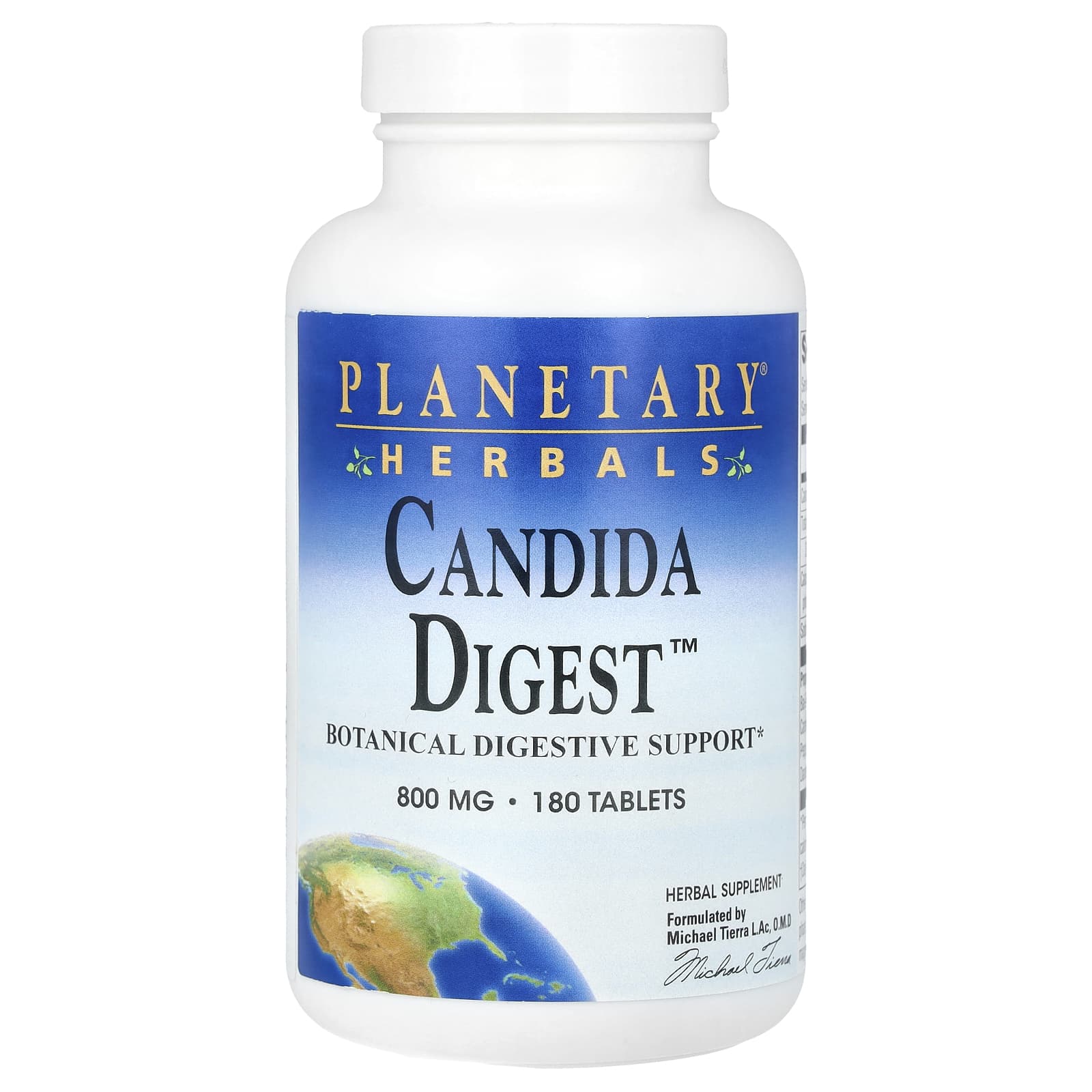 Planetary Herbals Candida Digest – 180 comprimés — Tunisie