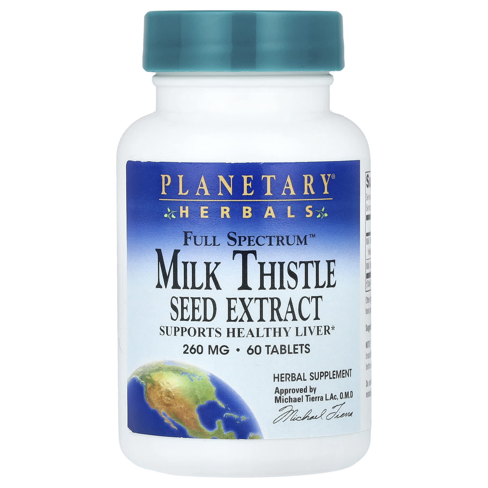 Planetary Herbals Full Spectrum Milk Thistle Seed Extract – 60 comprimés — Tunisie