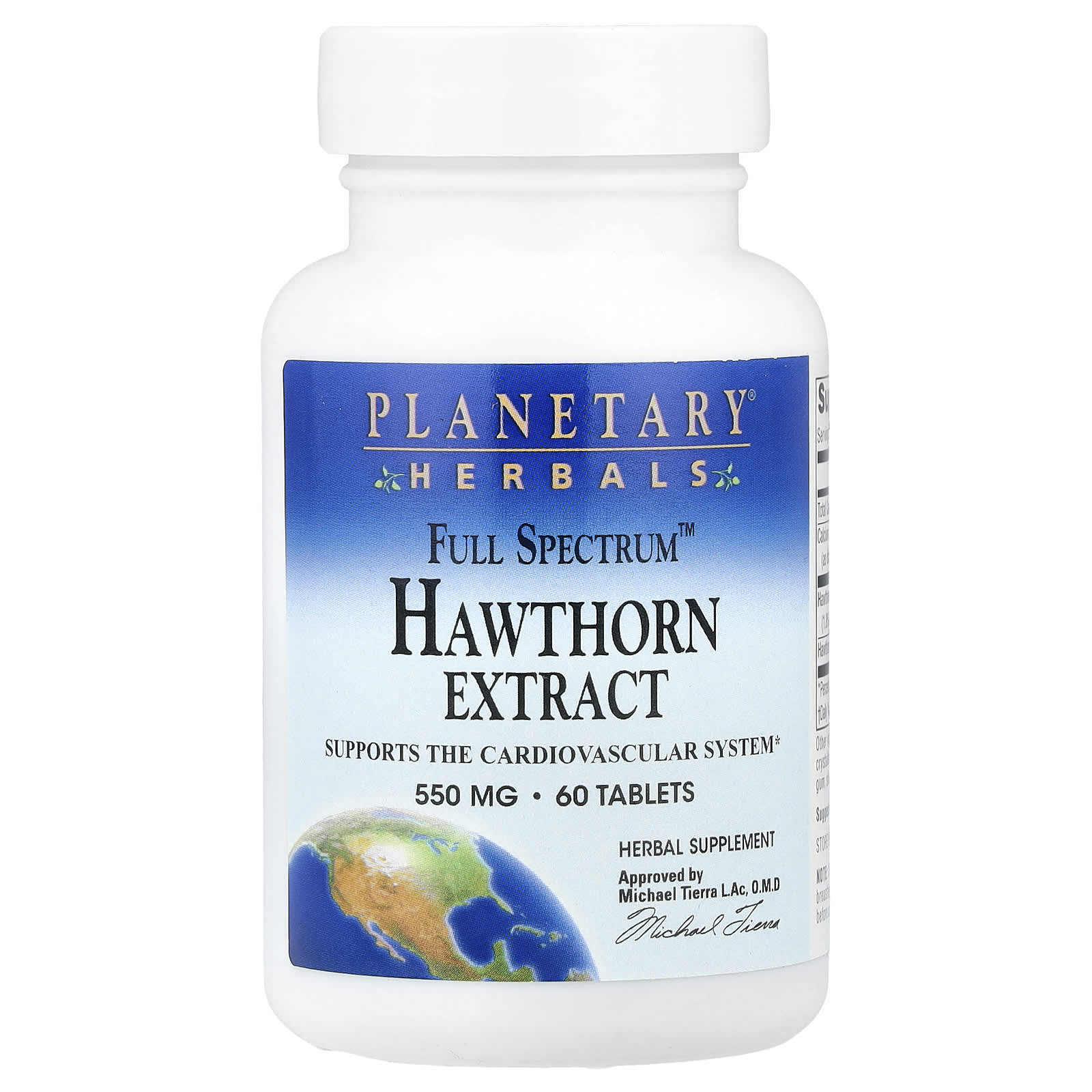 Planetary Herbals Full Spectrum Hawthorn Extract – 60 comprimés — Tunisie