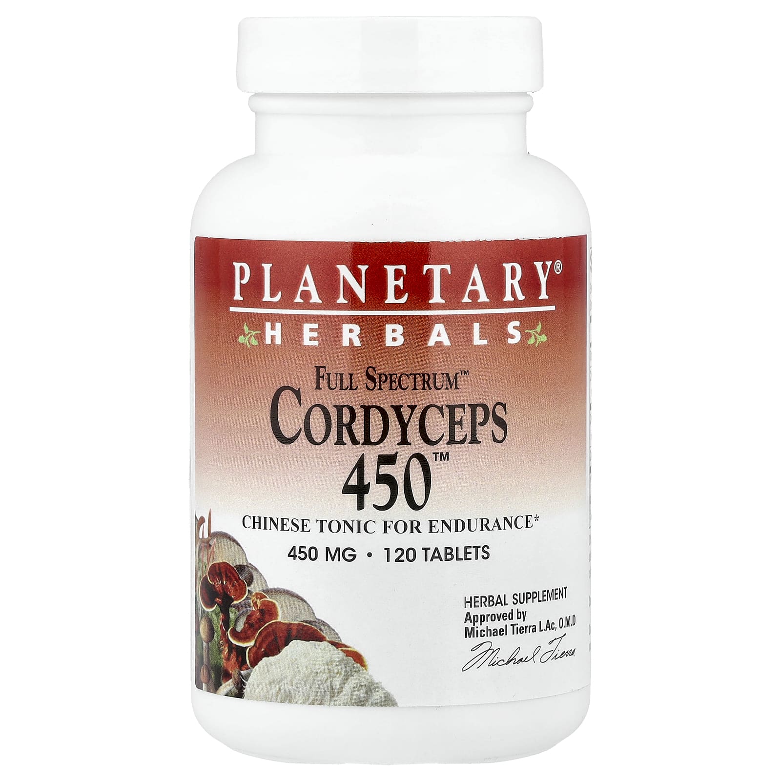 Planetary Herbals Full Spectrum Cordyceps 450 – 120 comprimés — Tunisie