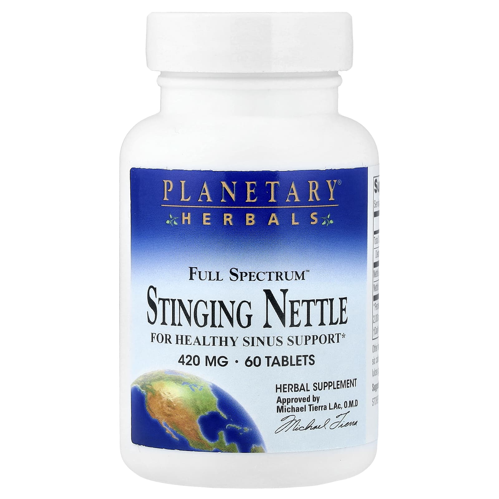 Planetary Herbals Full Spectrum Stinging Nettle – 60 comprimés — Tunisie