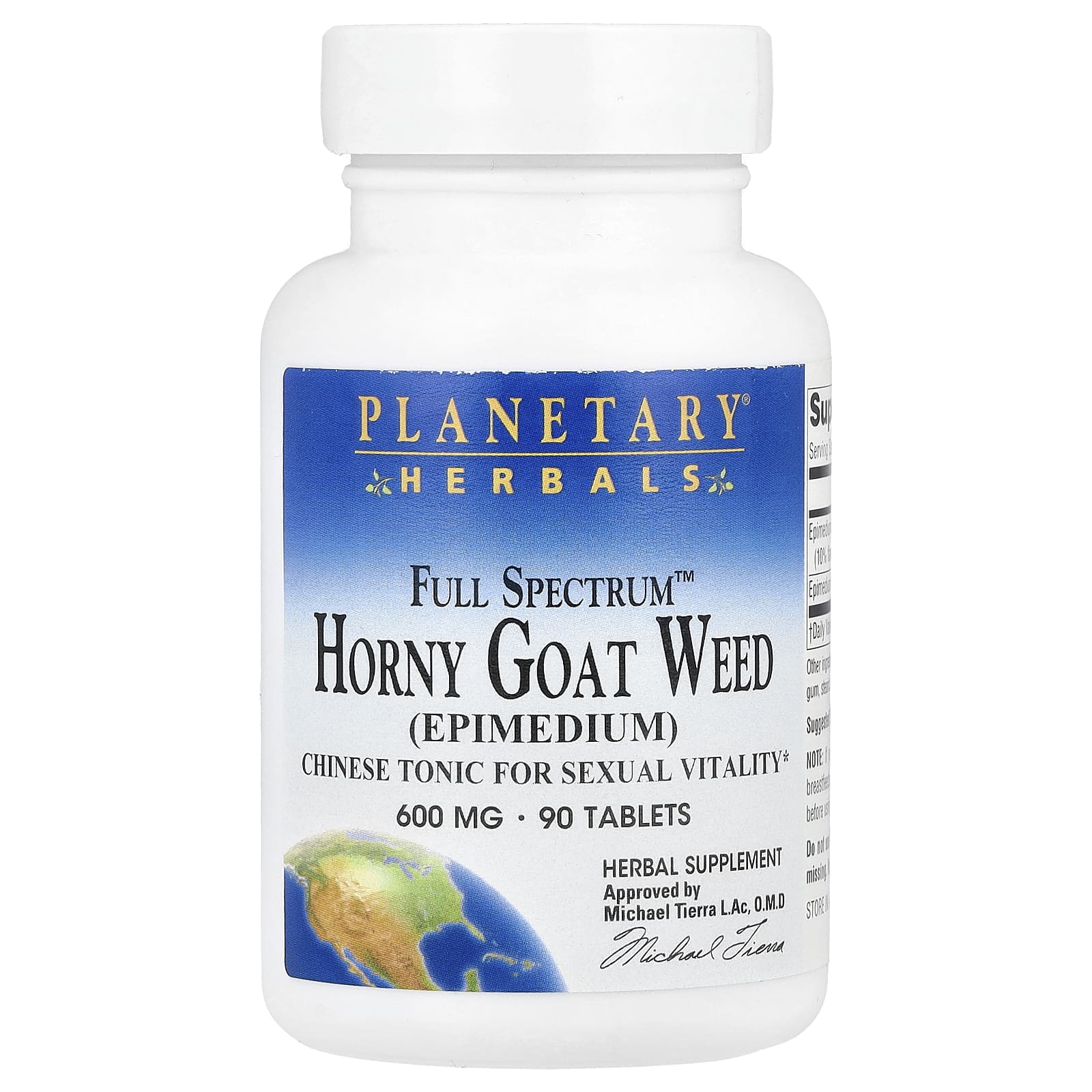 Planetary Herbals Full Spectrum Horny Goat Weed – 90 comprimés — Tunisie