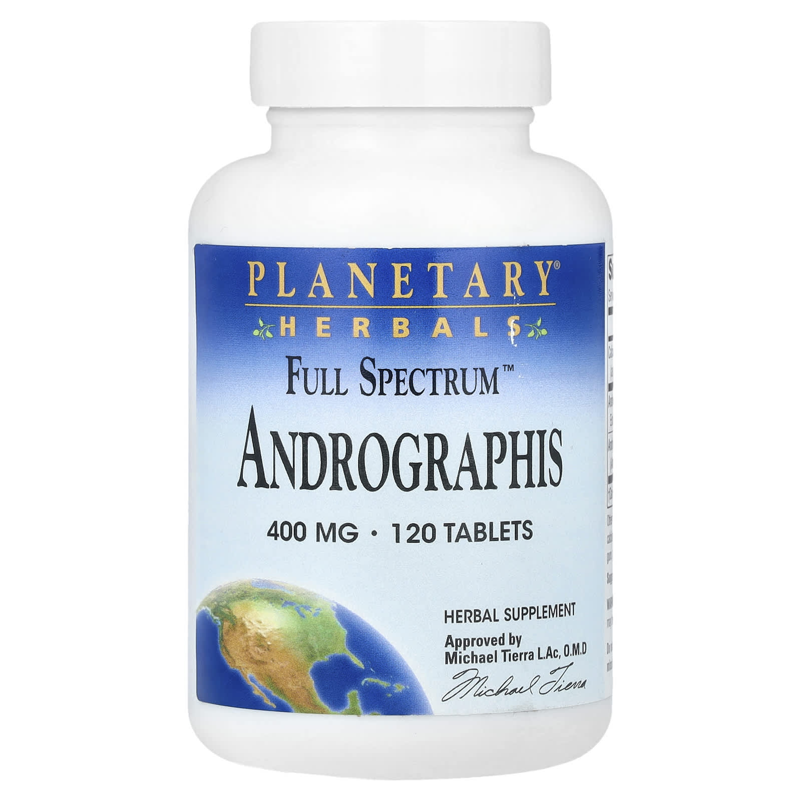 Planetary Herbals Full Spectrum Andrographis – 120 comprimés — Tunisie