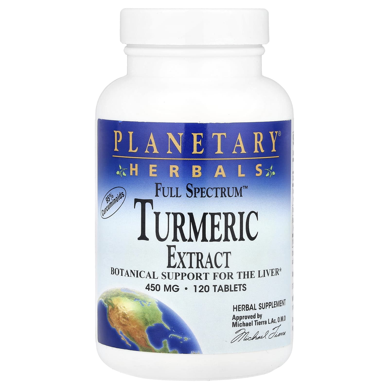 Planetary Herbals Full Spectrum Turmeric Extract – 120 comprimés — Tunisie