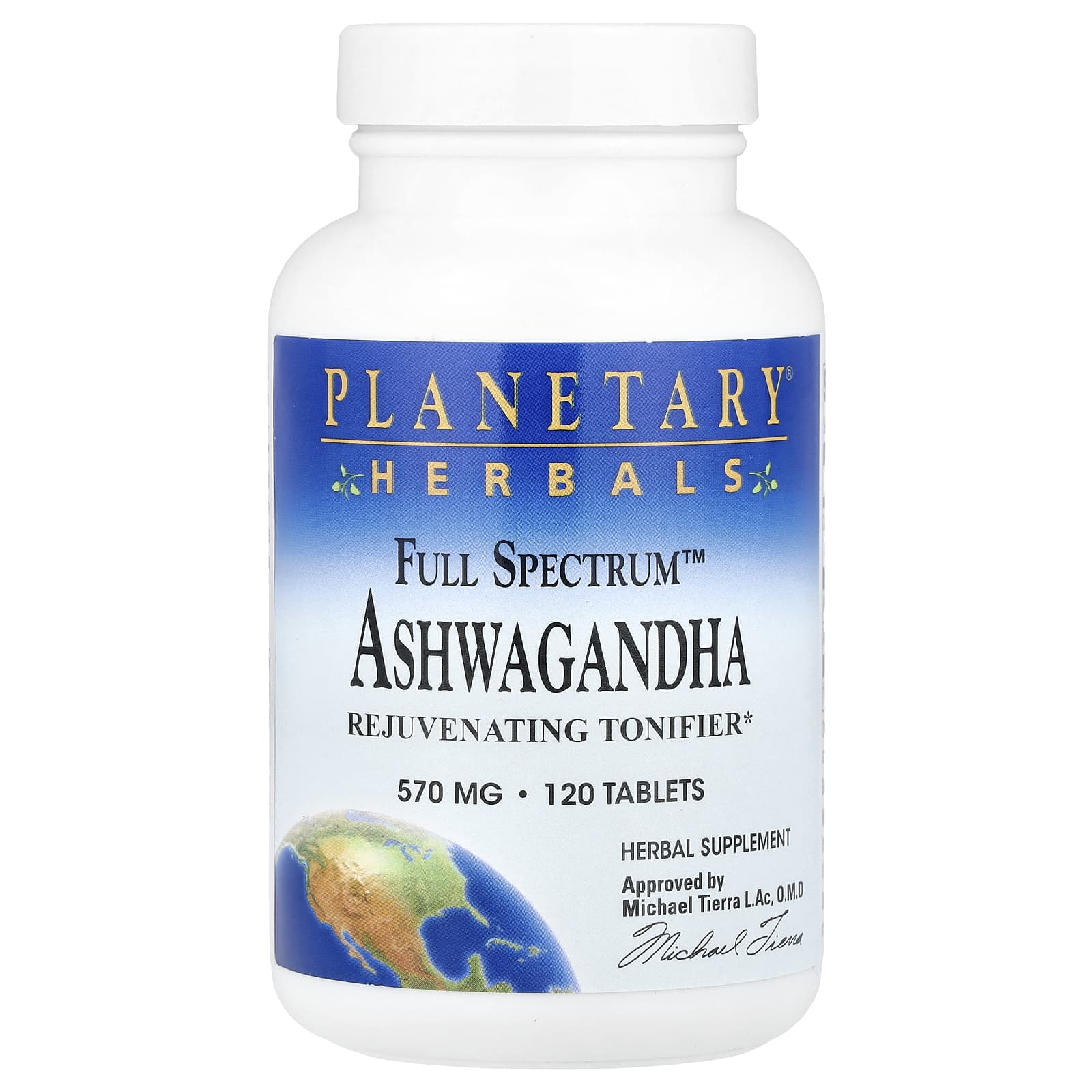 Planetary Herbals Full Spectrum Ashwagandha – 120 comprimés — Tunisie