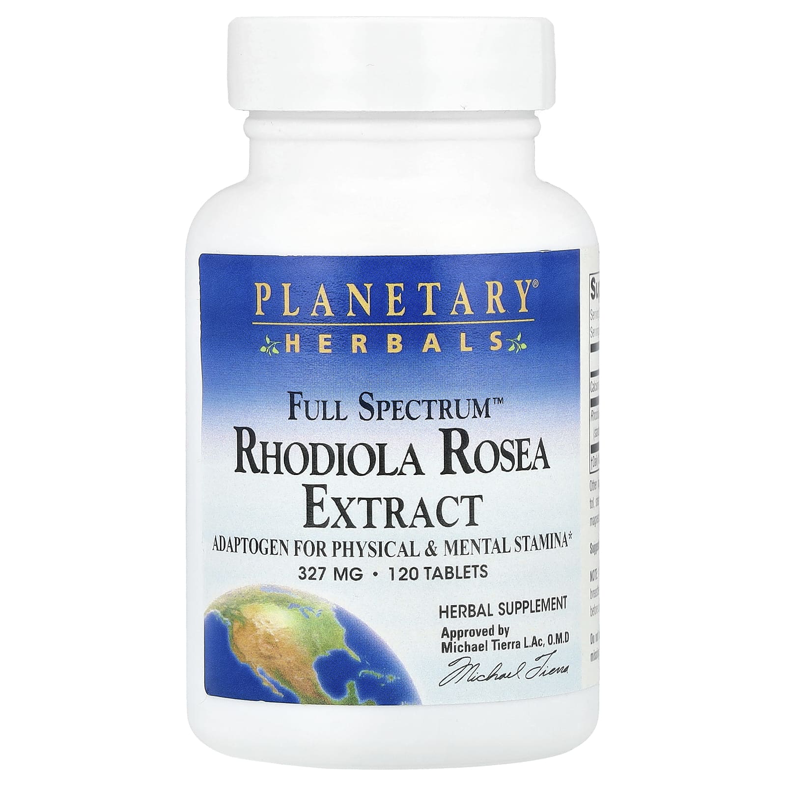 Planetary Herbals Full Spectrum Rhodiola Rosea Extract – 120 comprimés — Tunisie