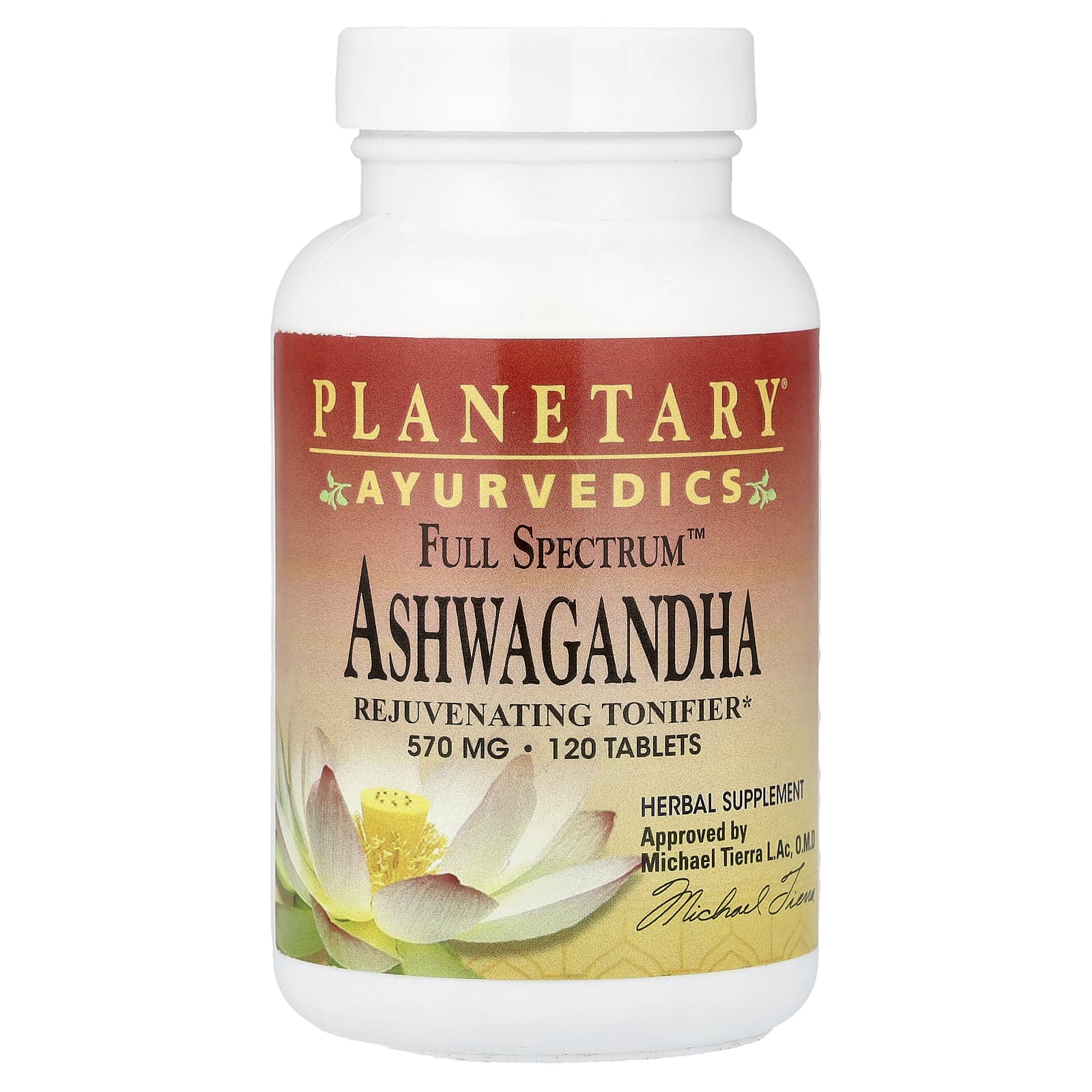 Planetary Herbals Ayurvedics, Full Spectrum Ashwagandha – 120 comprimés — Tunisie