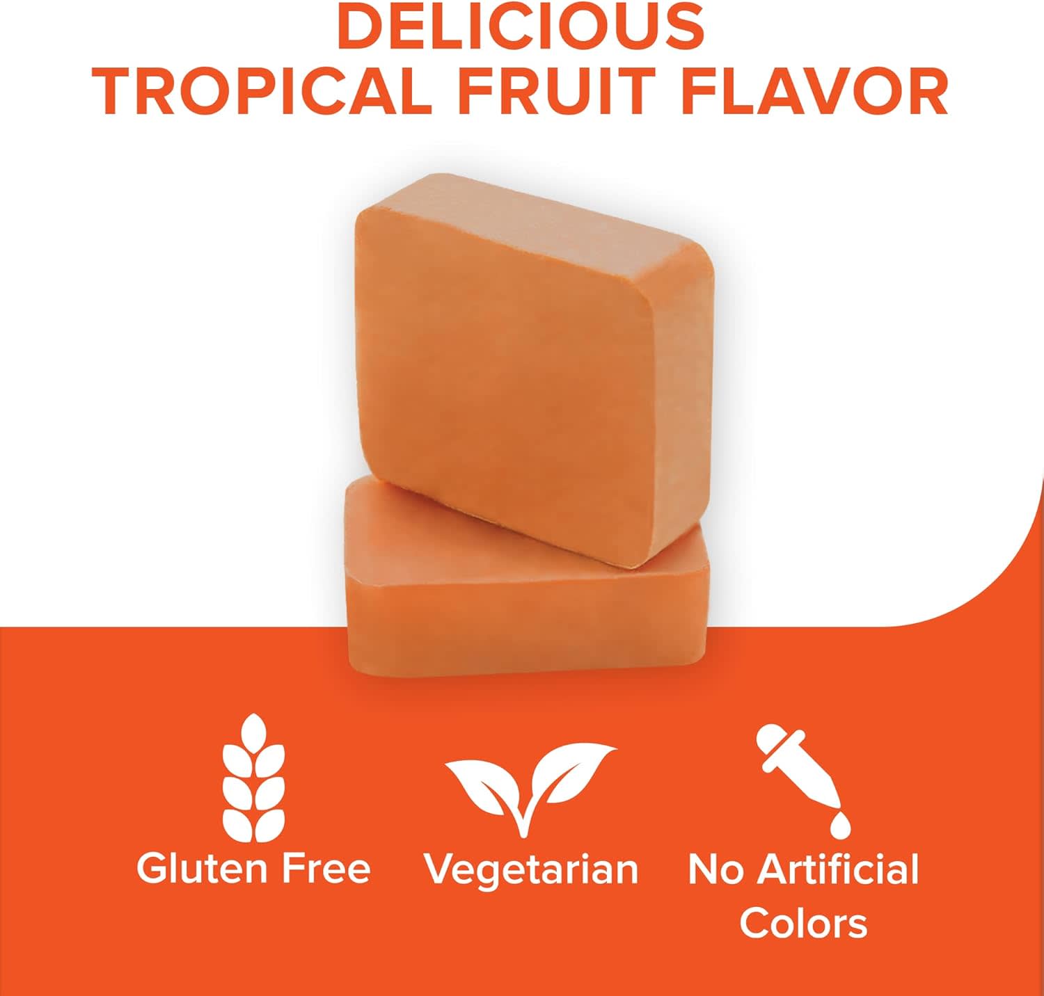 Qunol Turmeric + Ginger, 90 Soft Chews – Tropical Fruit — étiquette 3