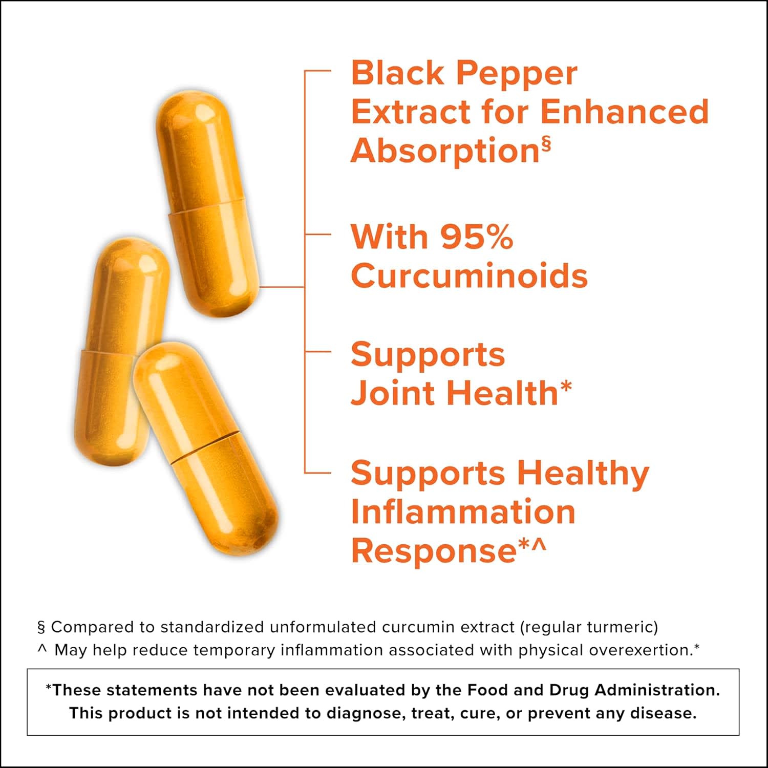 Qunol Turmeric + Ginger – 90 gélules — étiquette 3