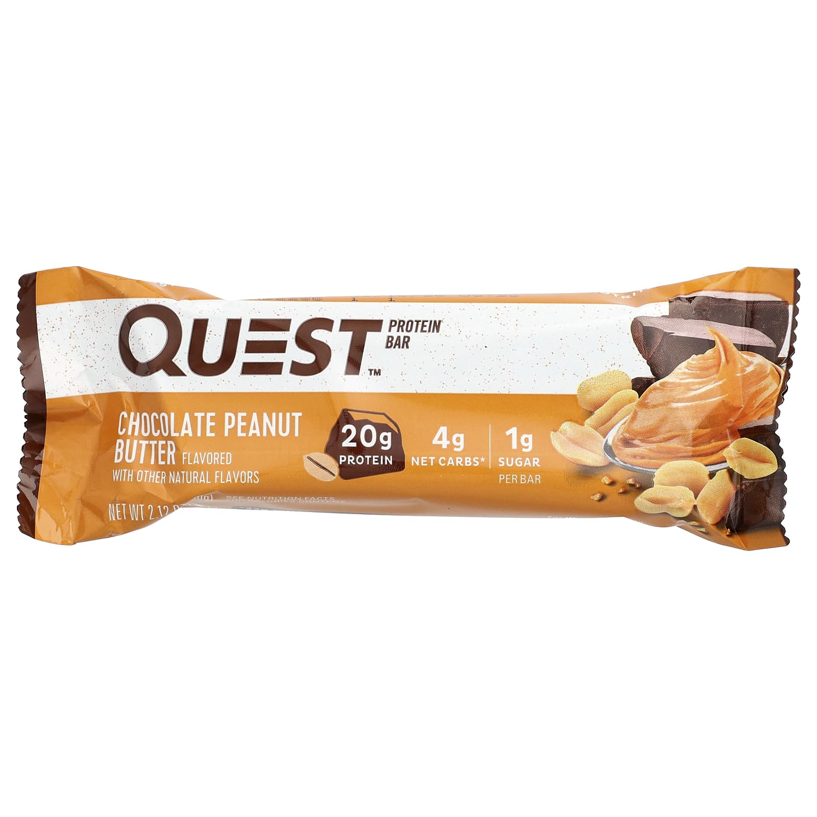 Quest Nutrition Protein Bar – Chocolate Peanut Butter – 60 g — étiquette 1