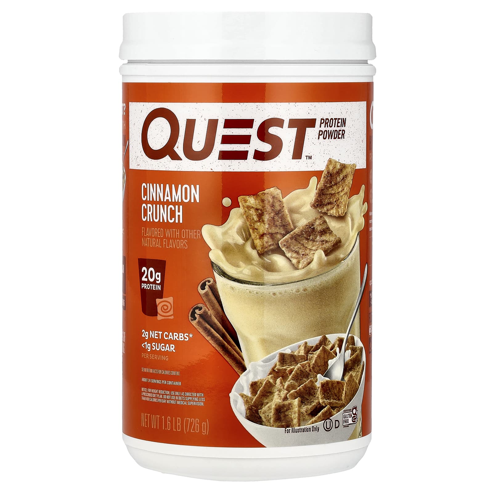 Quest Nutrition Protein Powder – Cinnamon Crunch – 726 g — Tunisie