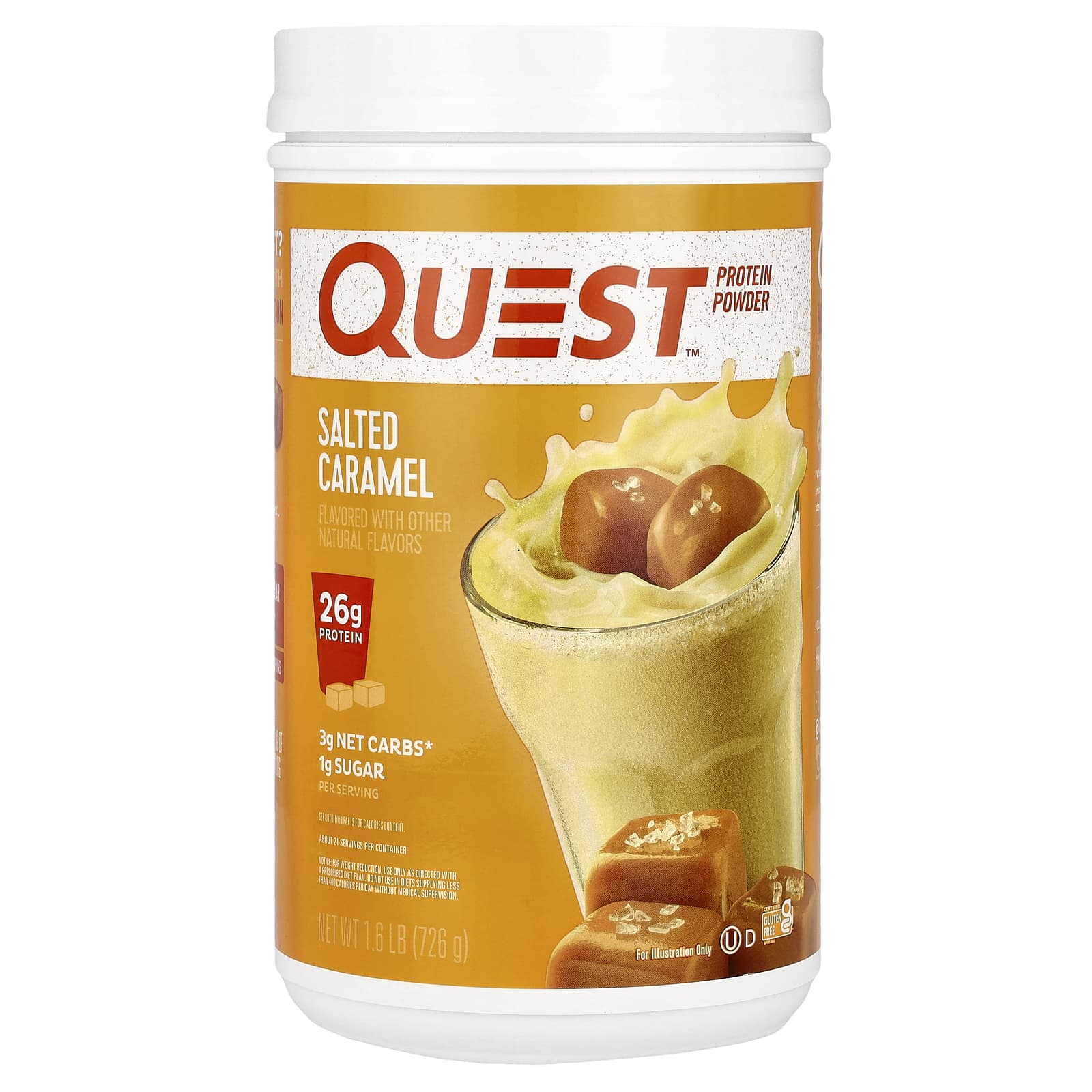 Quest Nutrition Protein Powder – Salted Caramel – 726 g — Tunisie