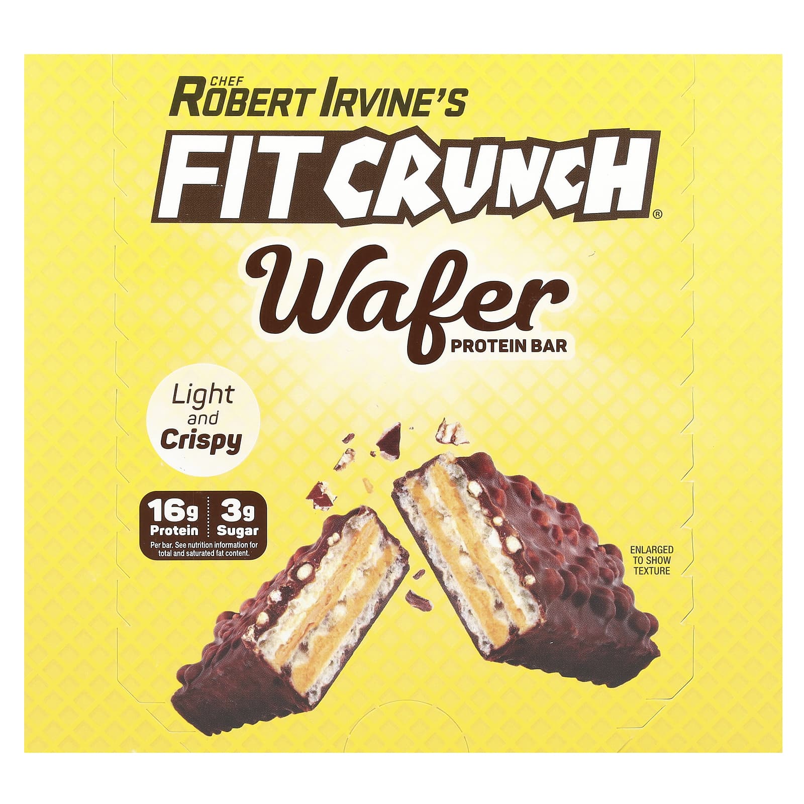 FITCRUNCH Wafer Protein Bar – Chocolate Peanut Butter – 45 g — Tunisie