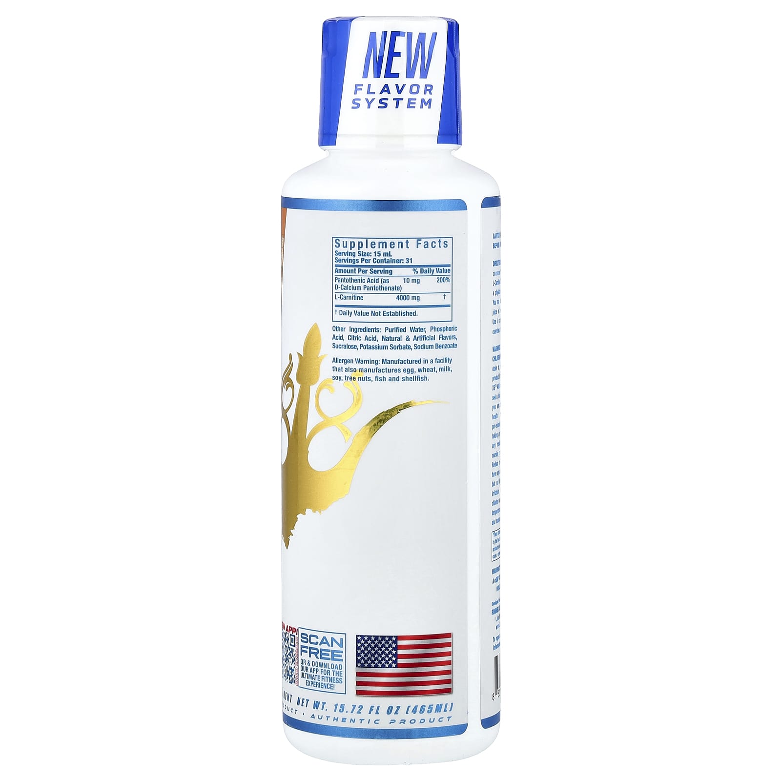 Ronnie Coleman L-Carnitine XS 4000 – Orange Creamsicle – 465 ml — photo 2 sur 2