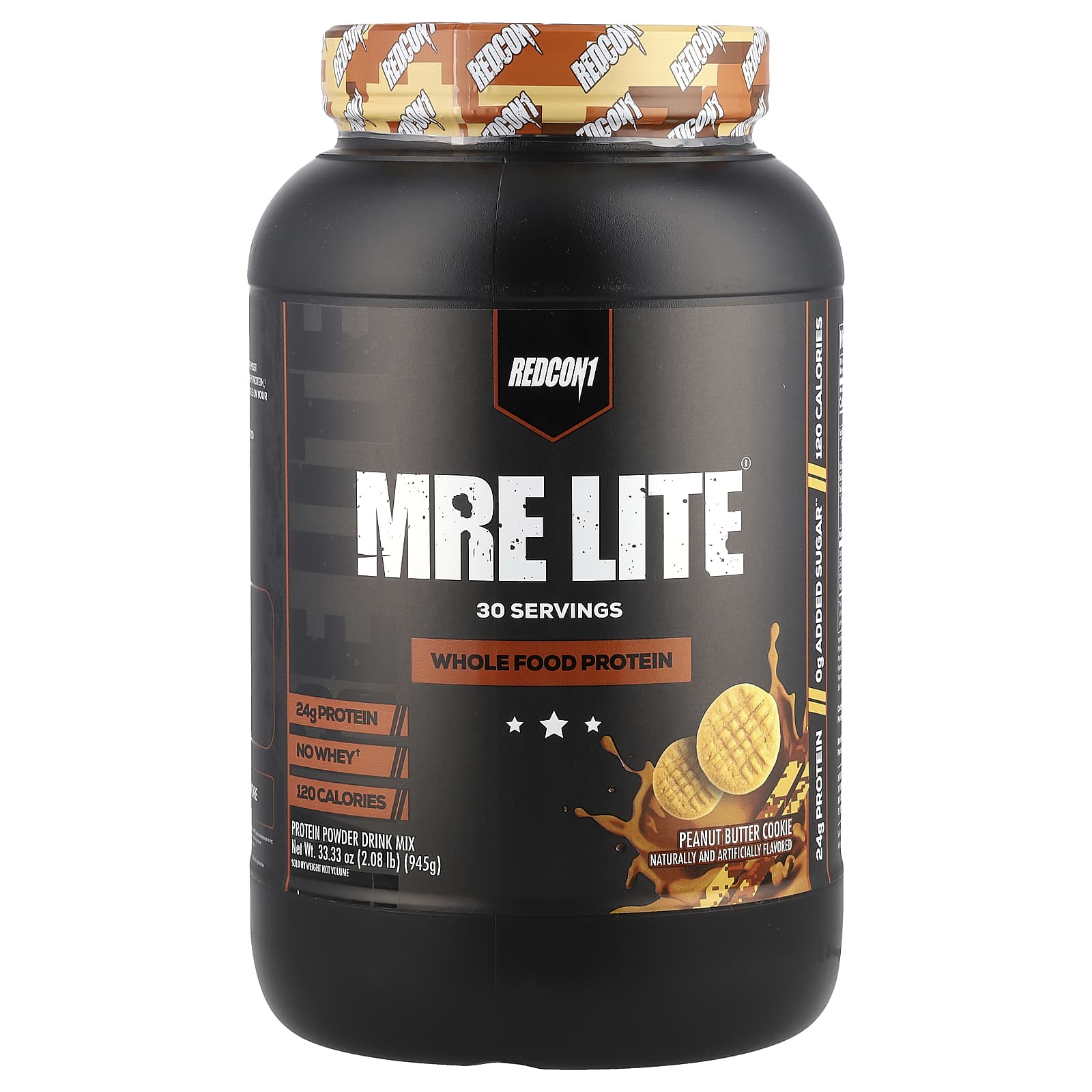 Redcon1 MRE Lite, Whole Food Protein Powder – Peanut Butter Cookie – 945 g — Tunisie