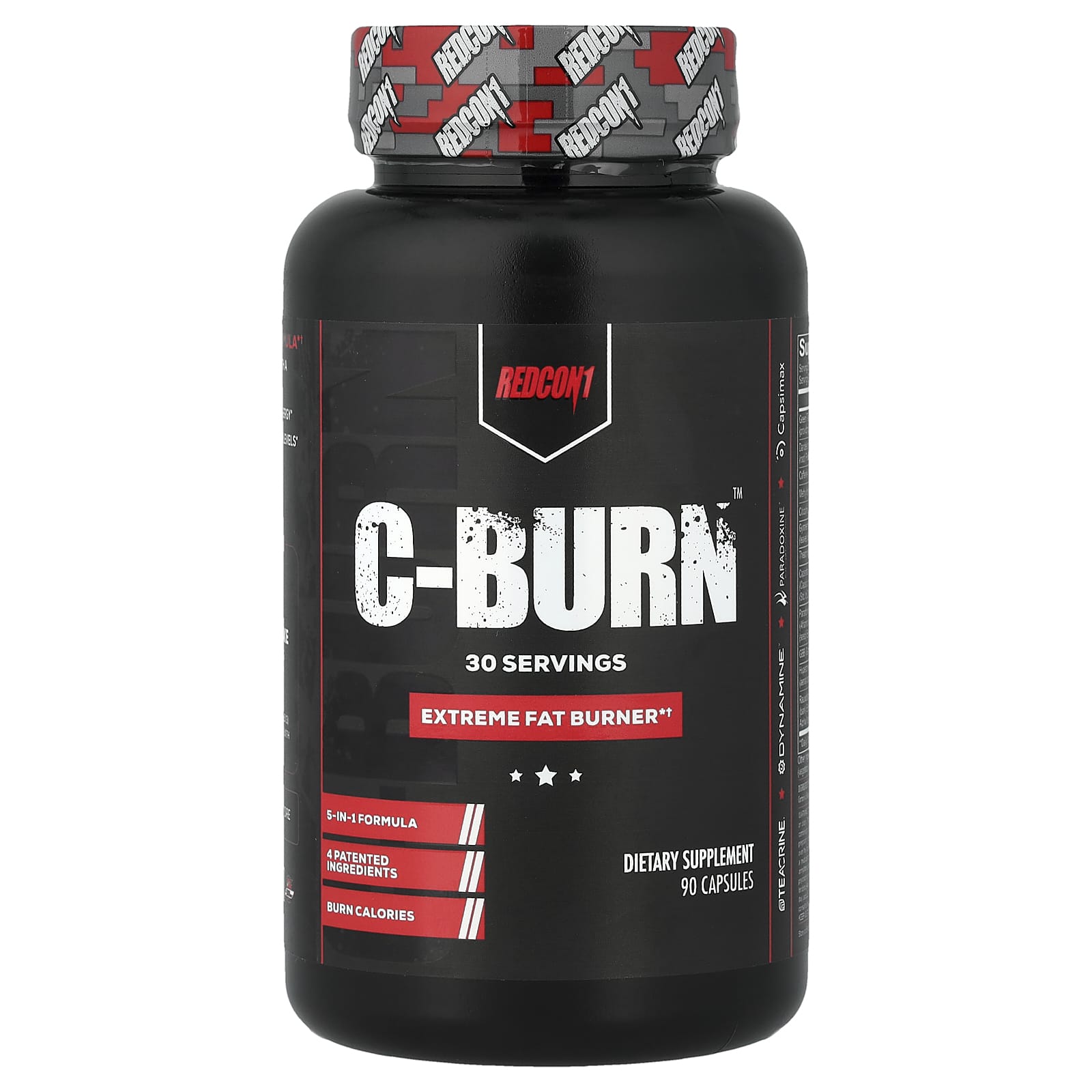 Redcon1 C-Burn, Extreme Fat Burner – 90 gélules — Tunisie
