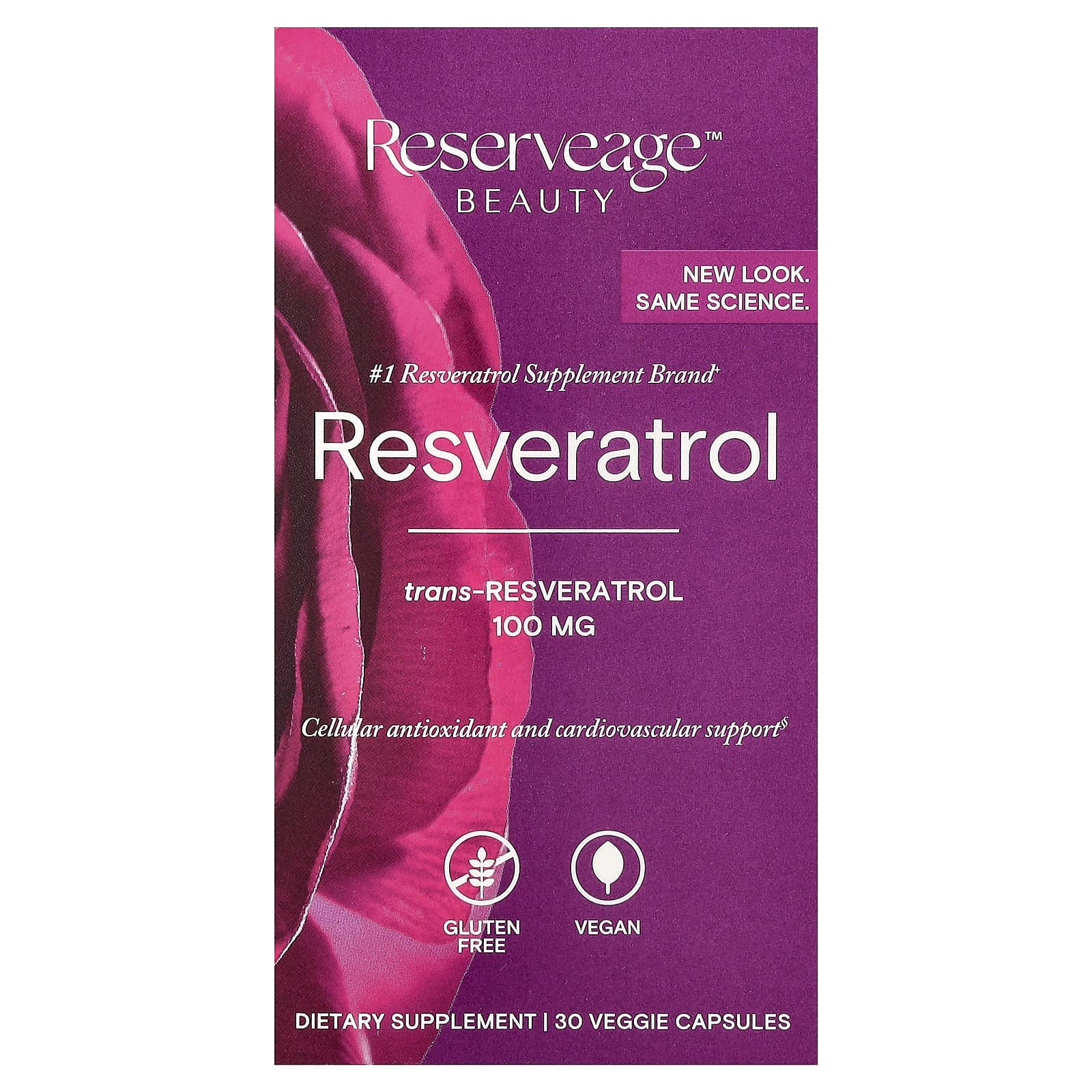 Reserveage Beauty Resveratrol – 30 gélules végétales — Tunisie