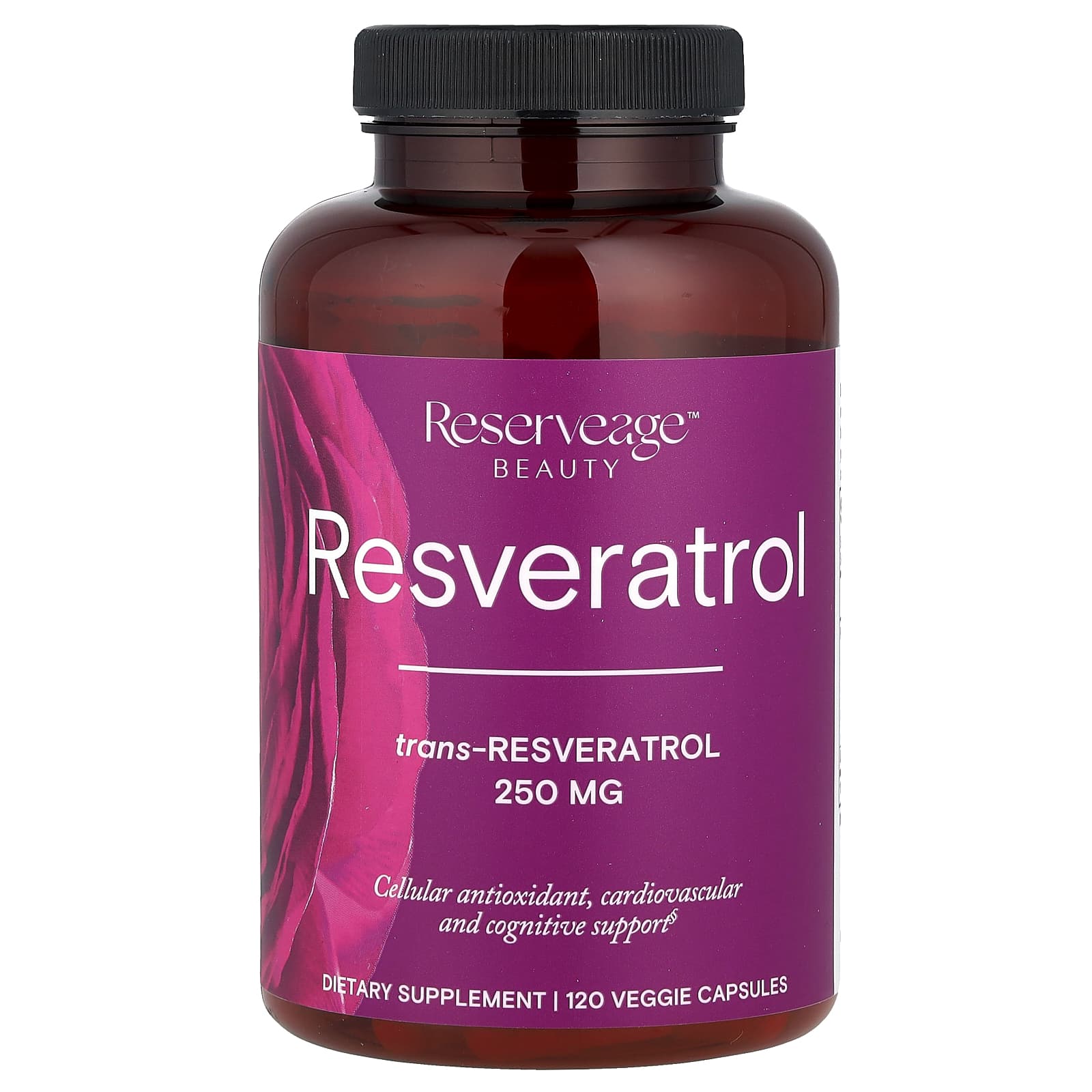 Reserveage Beauty Resveratrol – 120 gélules végétales — étiquette 1
