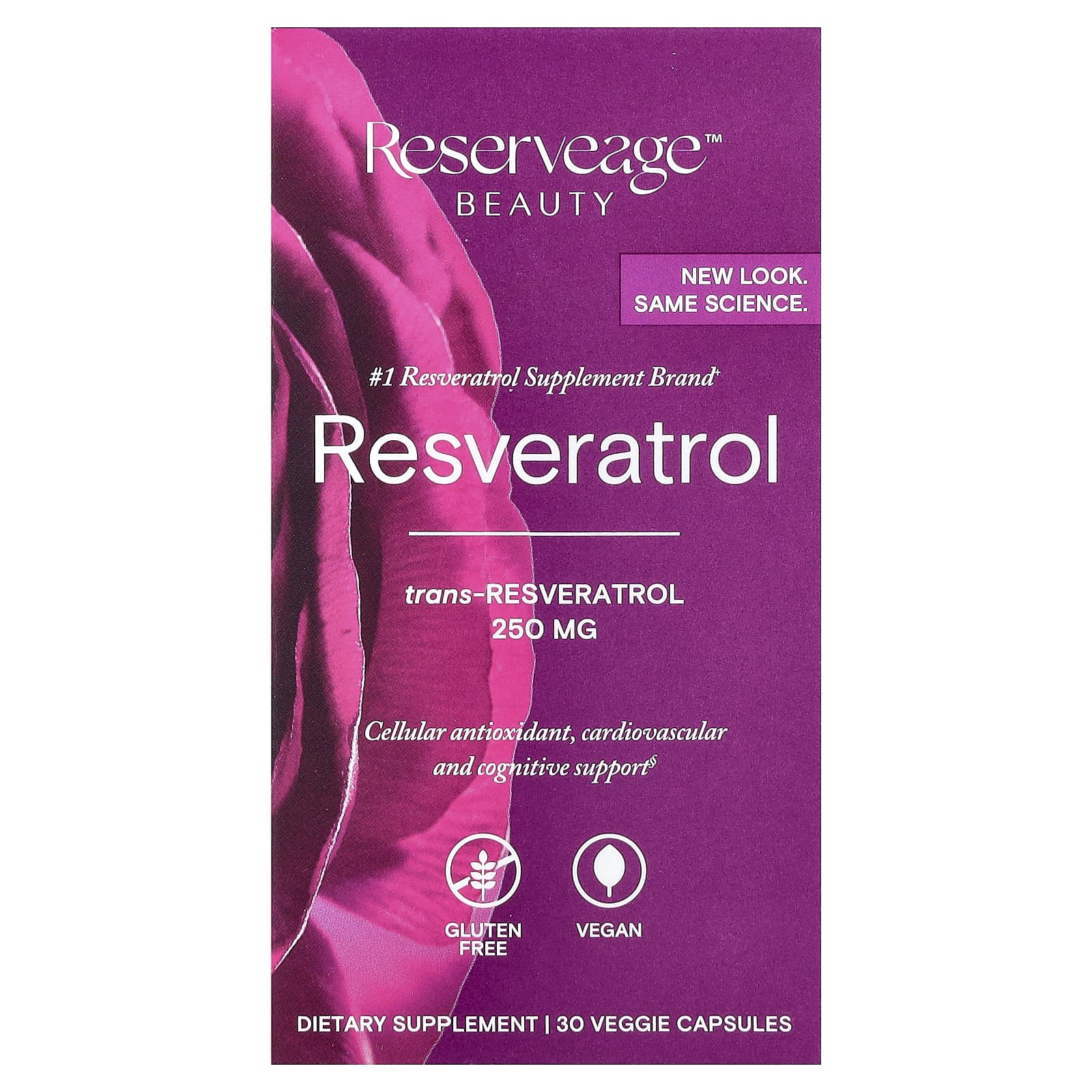 Reserveage Beauty Resveratrol – 30 gélules végétales — Tunisie