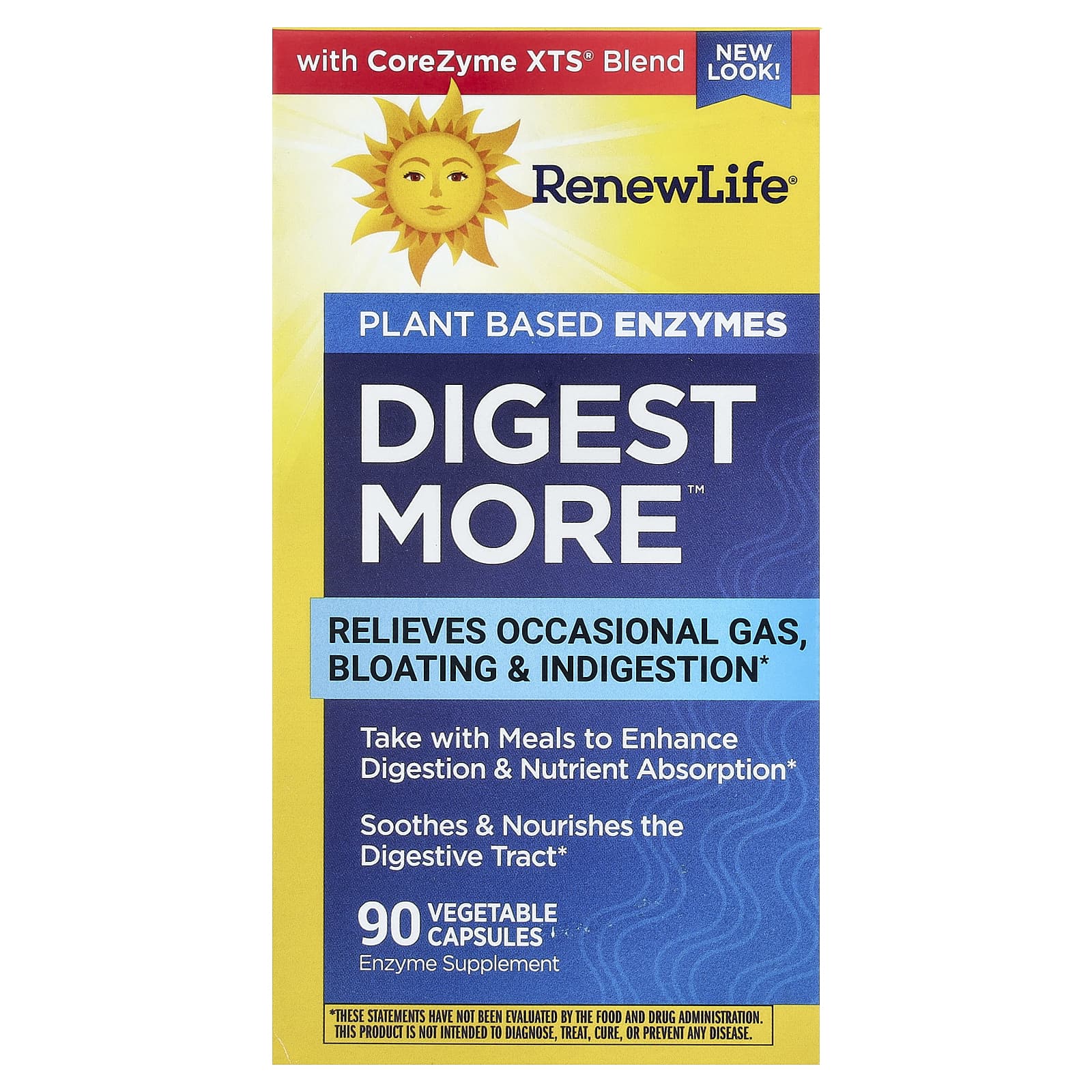 Renew Life DigestMore, Plant Based Enzymes, 90 Vegetable Capsules — Tunisie