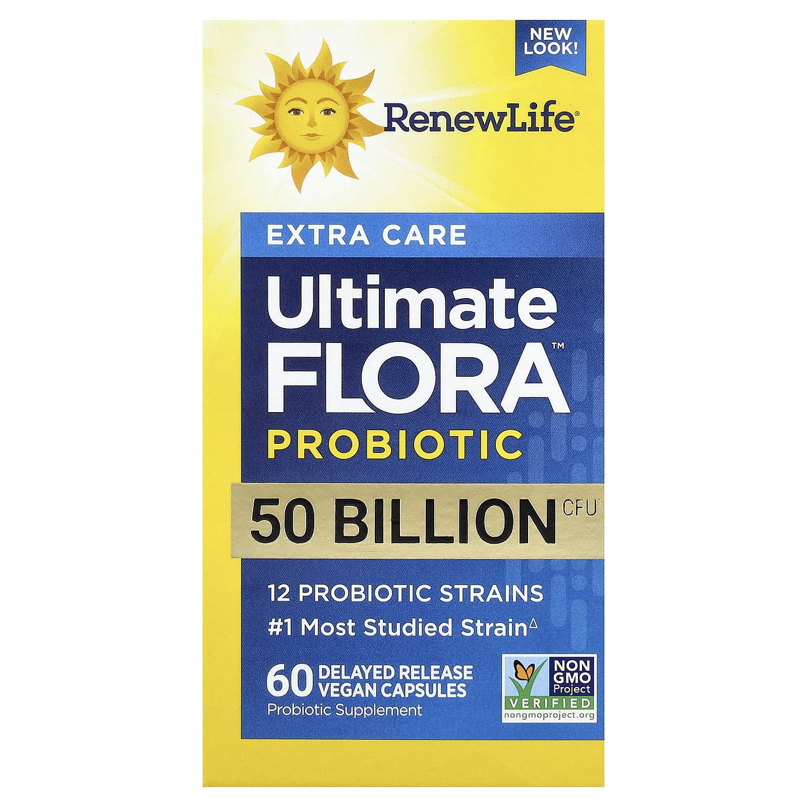 Renew Life Extra Care, Ultimate Flora Probiotic, 60 Delayed Release Vegan Capsules — Tunisie