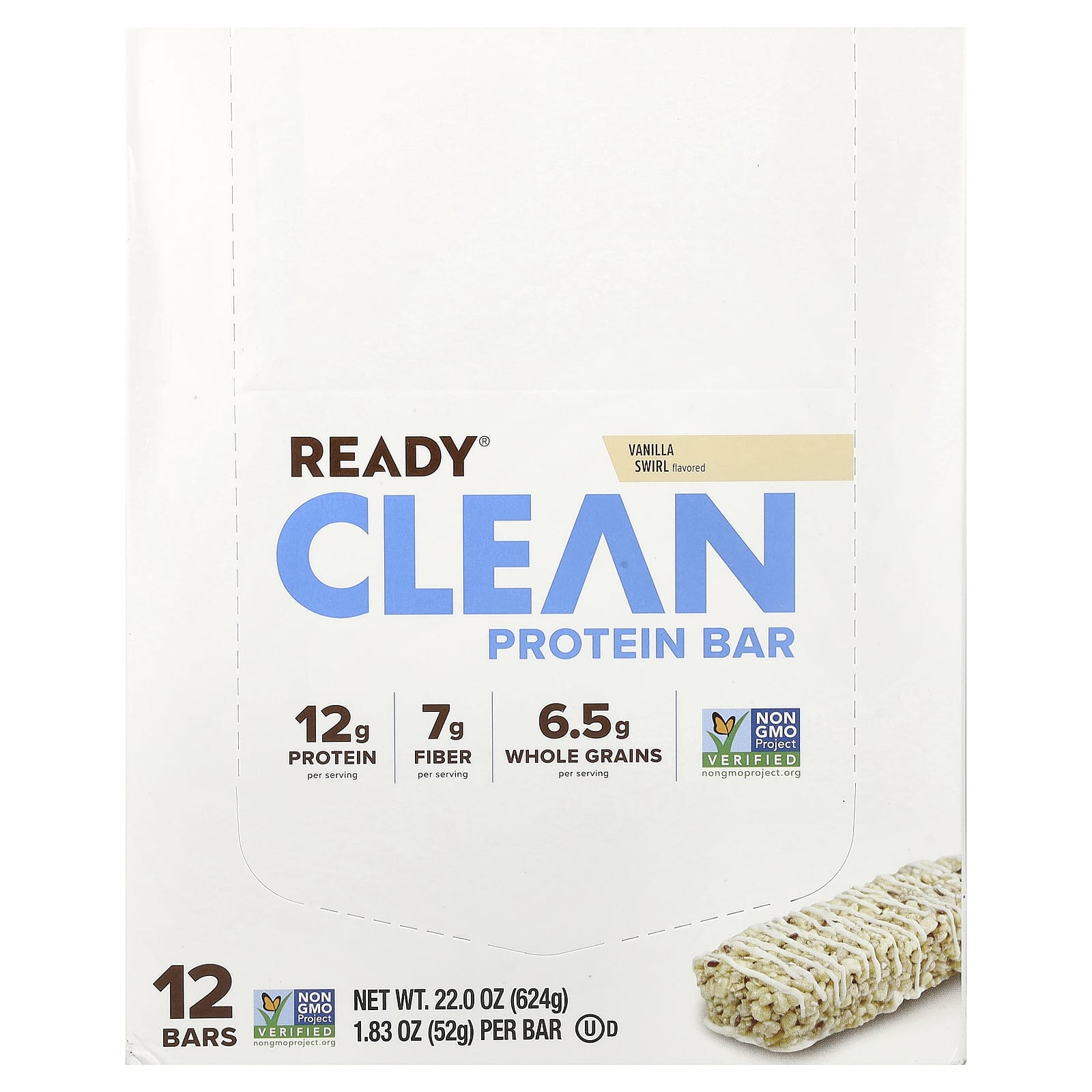Ready Clean Protein Bar – Vanilla Swirl – 52 g — Tunisie