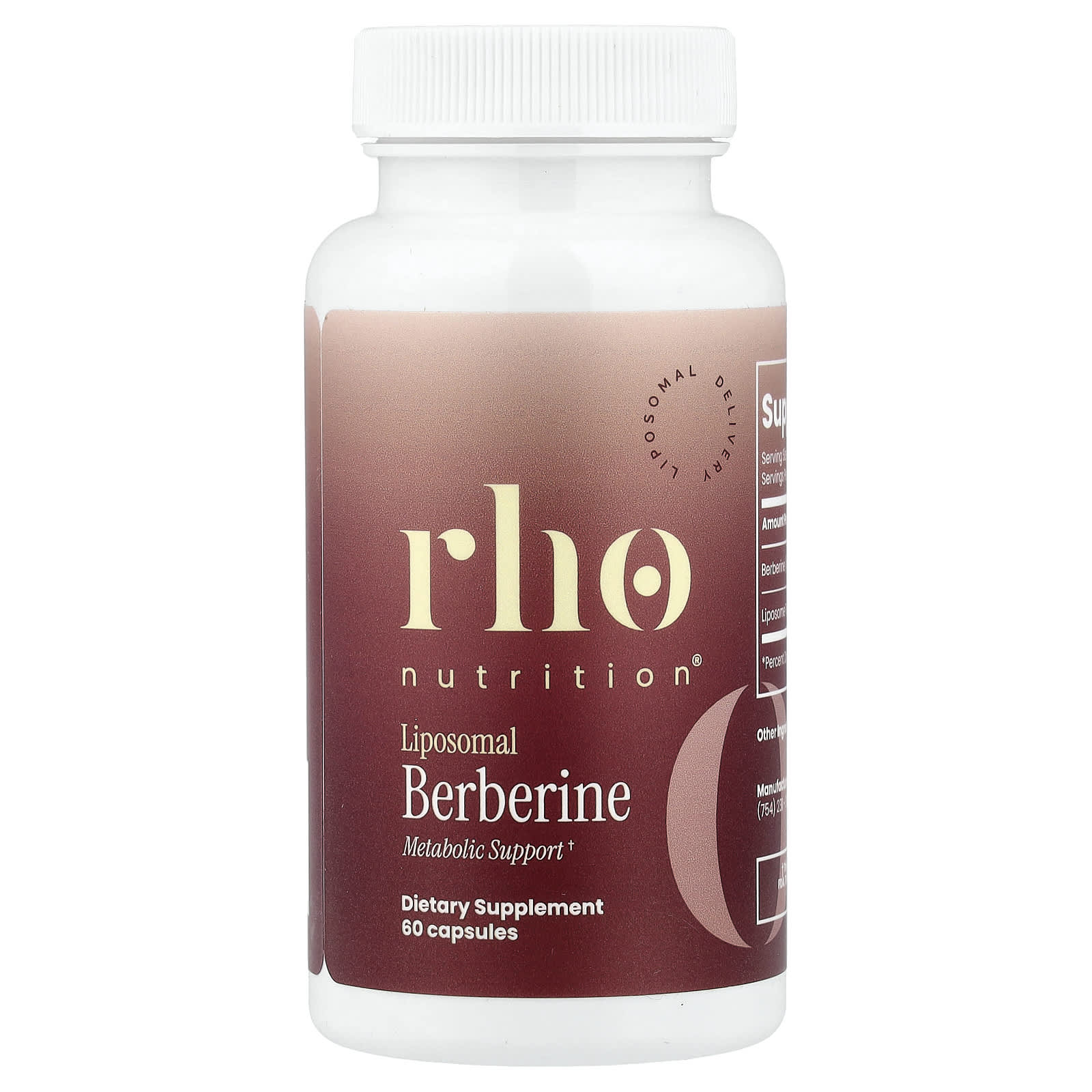 Rho Nutrition Liposomal Berberine – 60 gélules — Tunisie