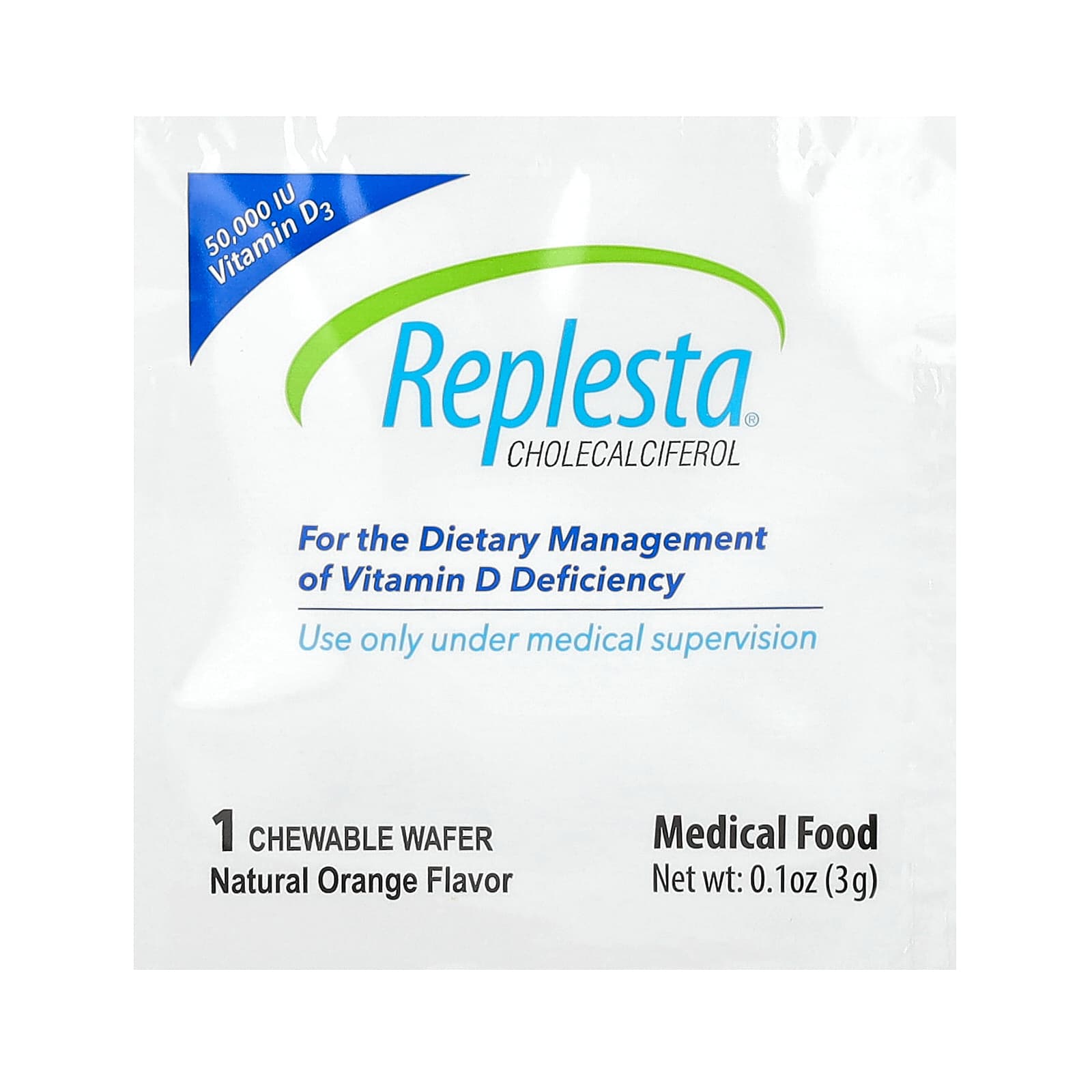 Replesta Cholecalciferol – Natural Orange – 3 g — étiquette 1