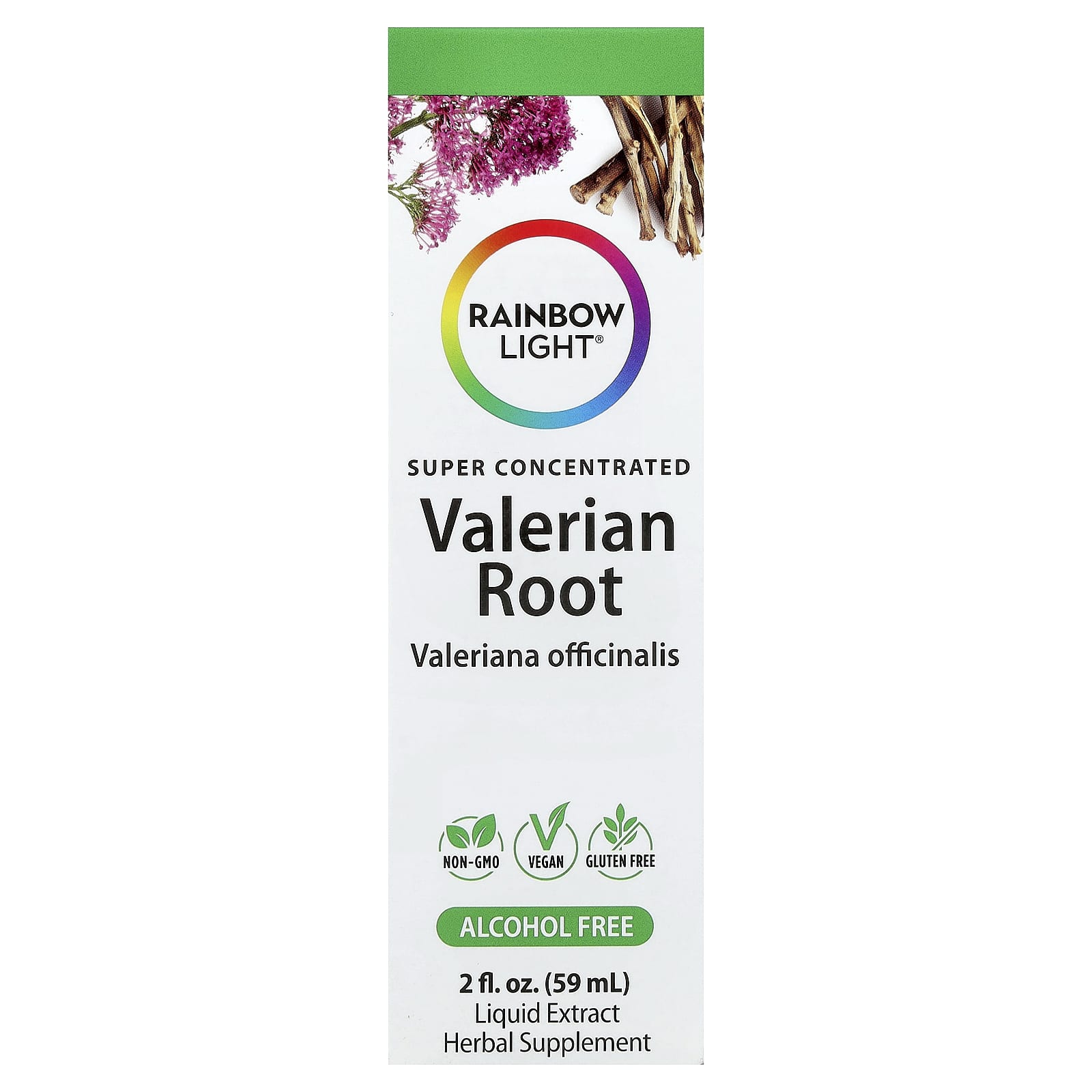 Rainbow Light Valerian Root, Alcohol Free – 59 ml — Tunisie