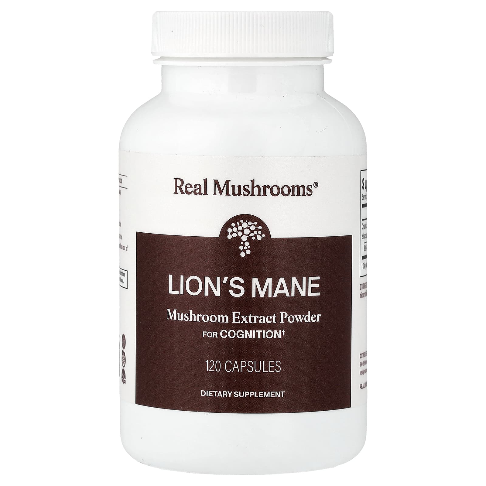 Real Mushrooms Lion's Mane, Mushroom Extract Powder – 120 gélules — Tunisie