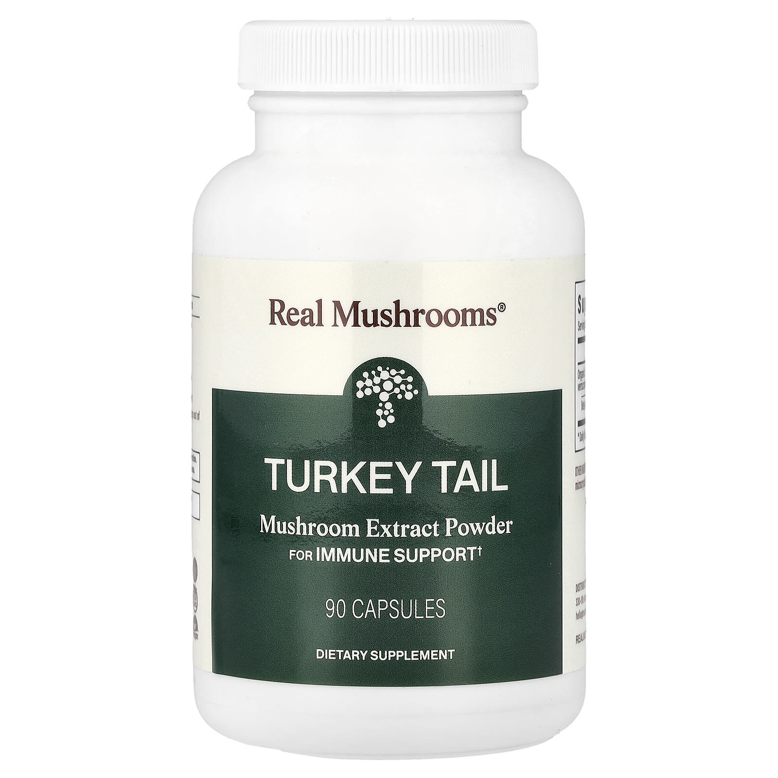 Real Mushrooms Turkey Tail, Mushroom Extract Powder – 90 gélules — Tunisie