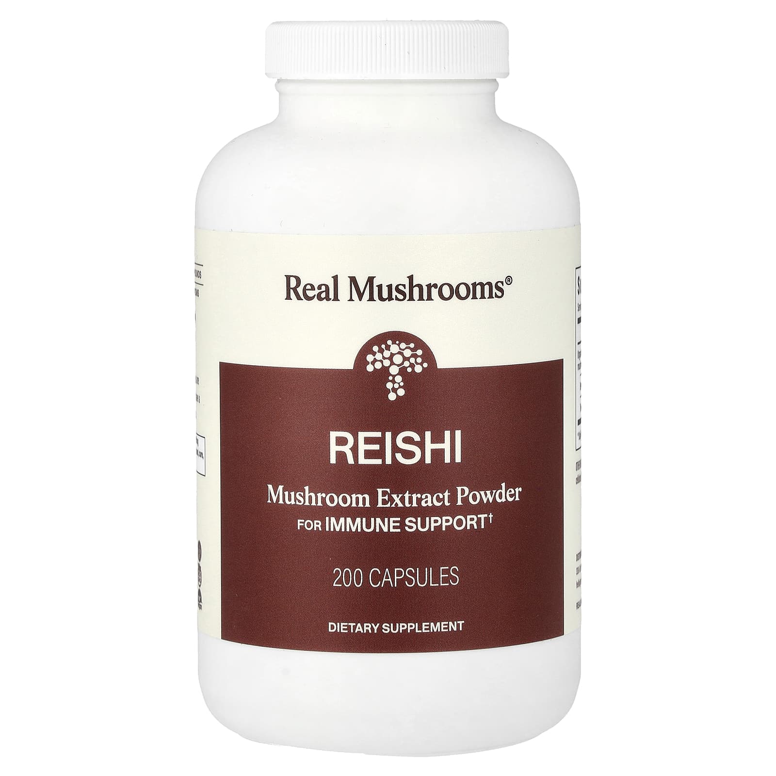 Real Mushrooms Reishi, Mushroom Extract Powder – 200 gélules — Tunisie
