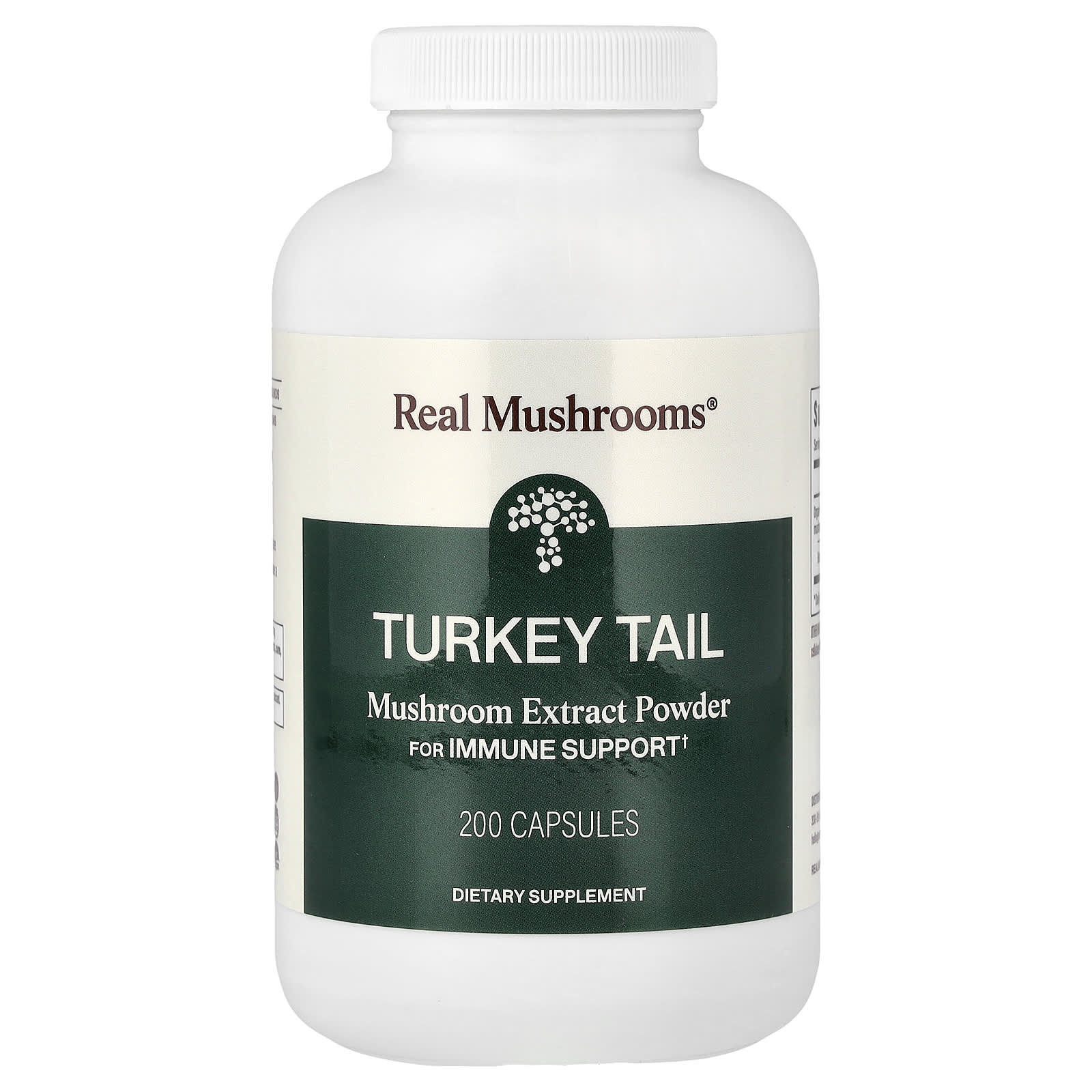 Real Mushrooms Turkey Tail, Mushroom Extract Powder – 200 gélules — Tunisie