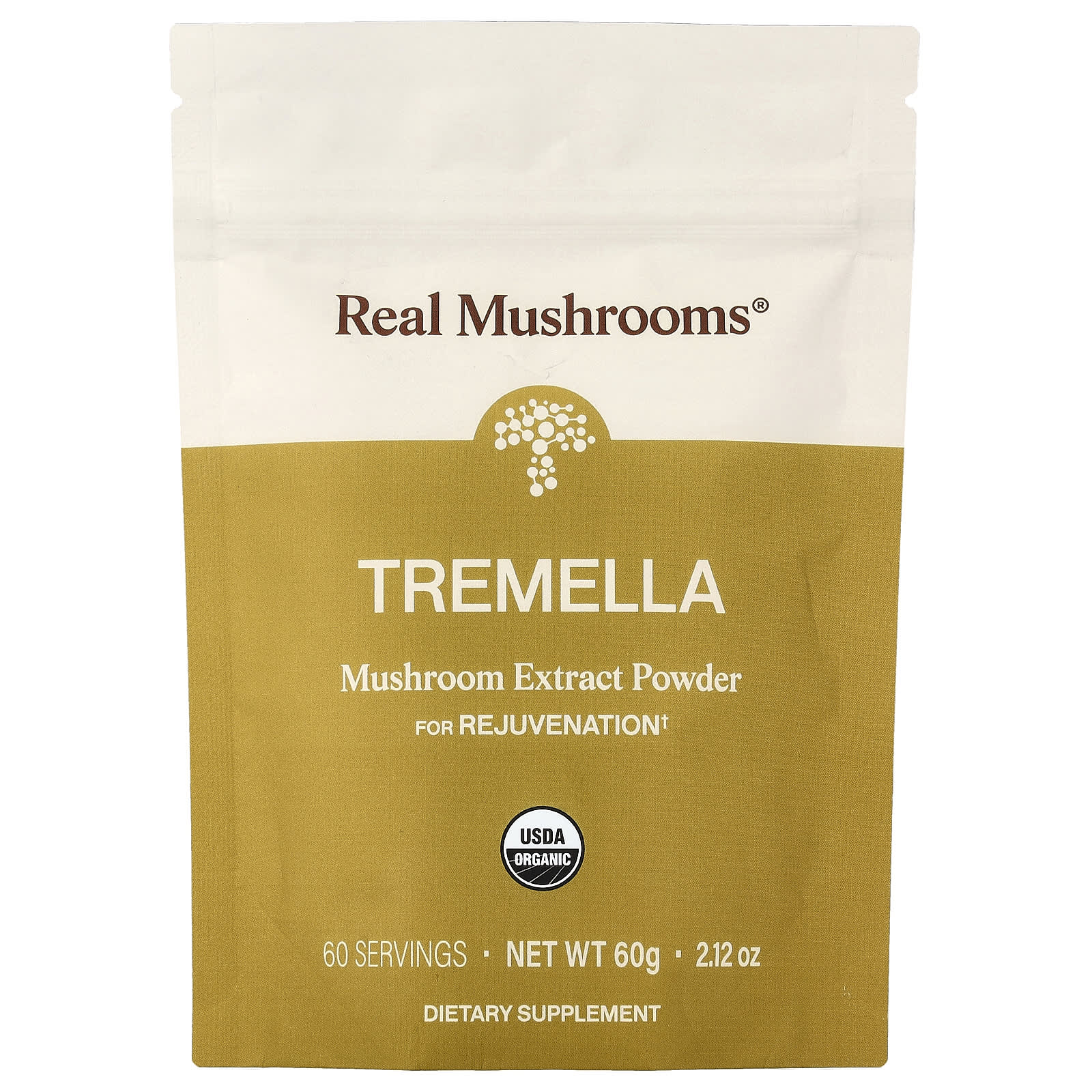 Real Mushrooms Tremella, Organic Mushroom Extract Powder – 60 g — Tunisie