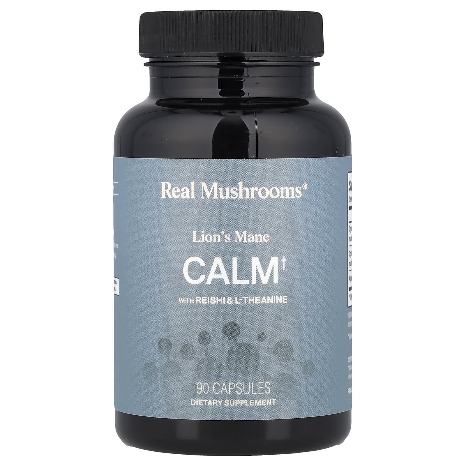 Real Mushrooms Calm, Lion's Mane with Reishi & L-Theanine – 90 gélules — Tunisie