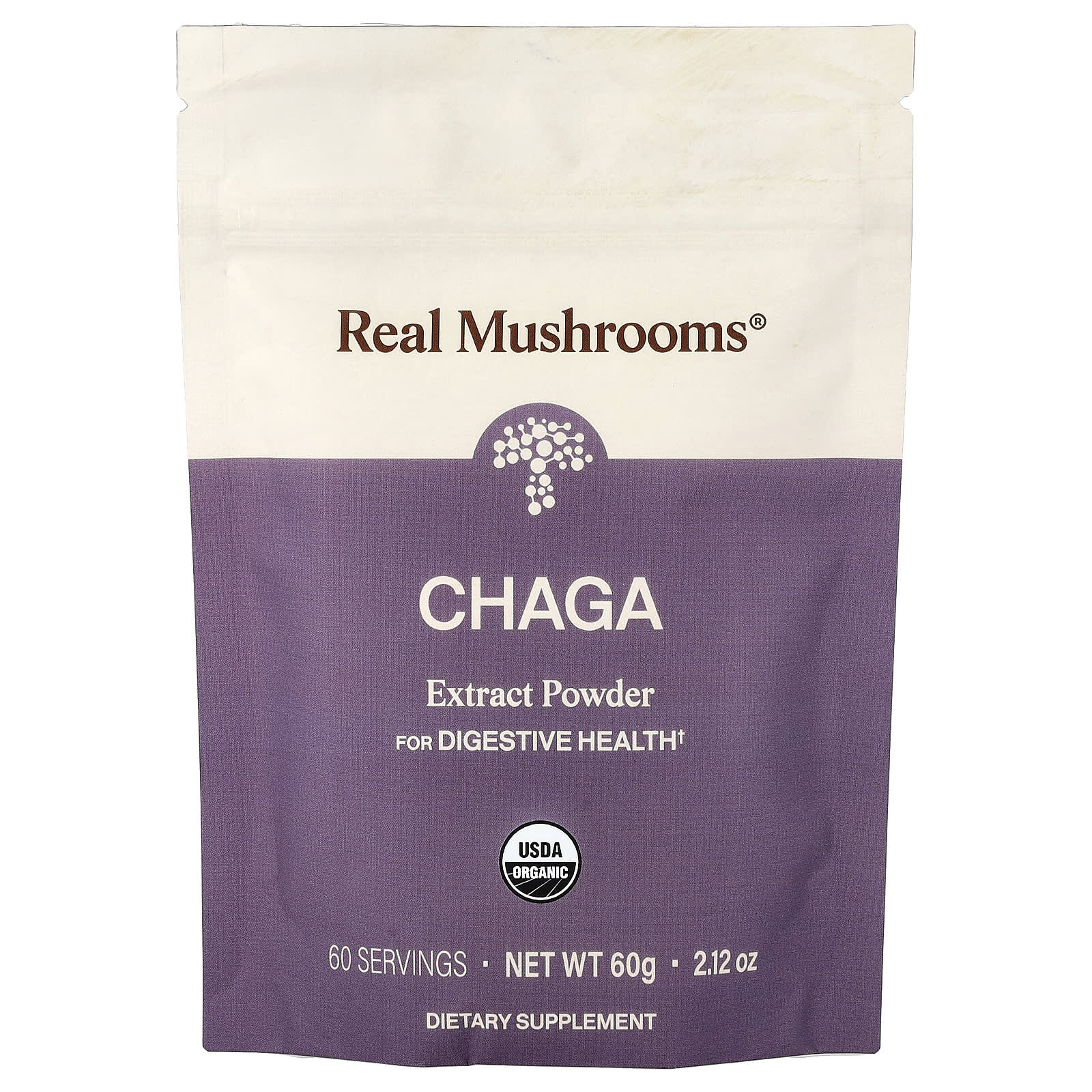 Real Mushrooms Chaga Extract Powder – 60 g — Tunisie
