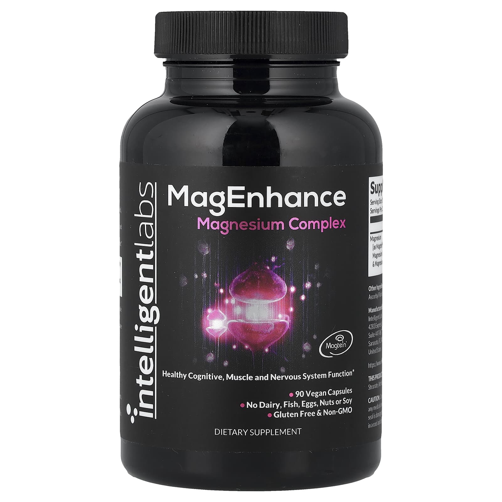 Intelligent Labs MagEnhance, Magnesium Complex – 90 gélules véganes — Tunisie