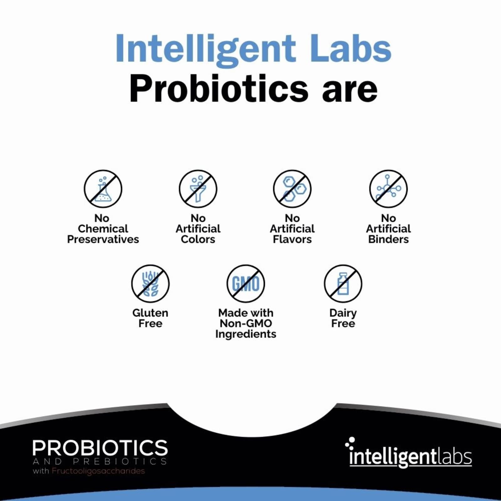 Intelligent Labs Probiotics and Prebiotics – 60 gélules végétales — étiquette 2