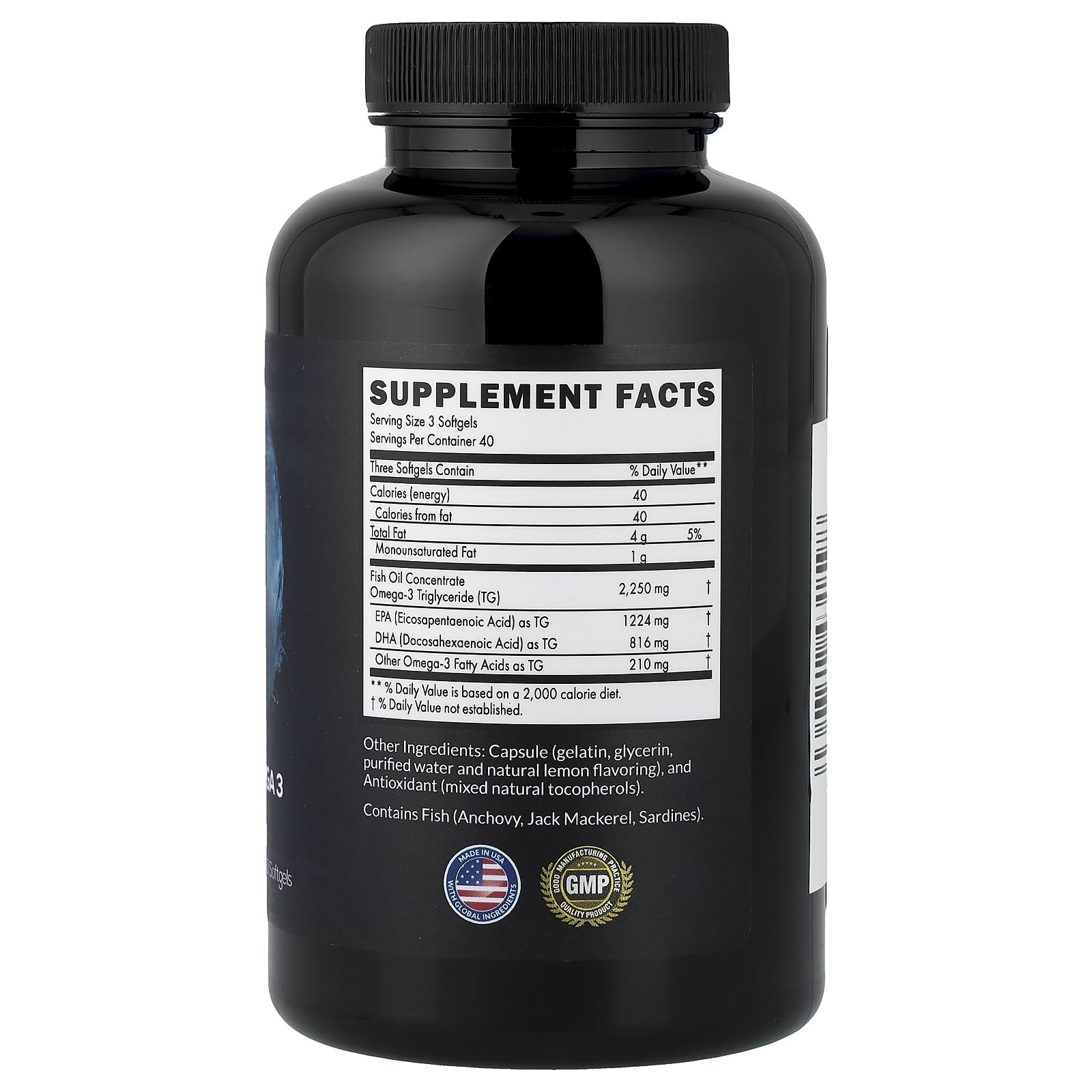 Intelligent Labs Ultra Pure Omega 3 – 120 capsules molles — photo 2 sur 2