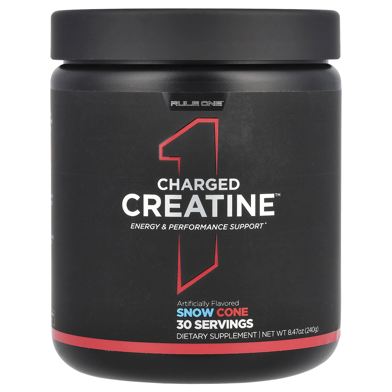 Rule One Proteins Charged Creatine, Snow Cone – 240 g — Tunisie