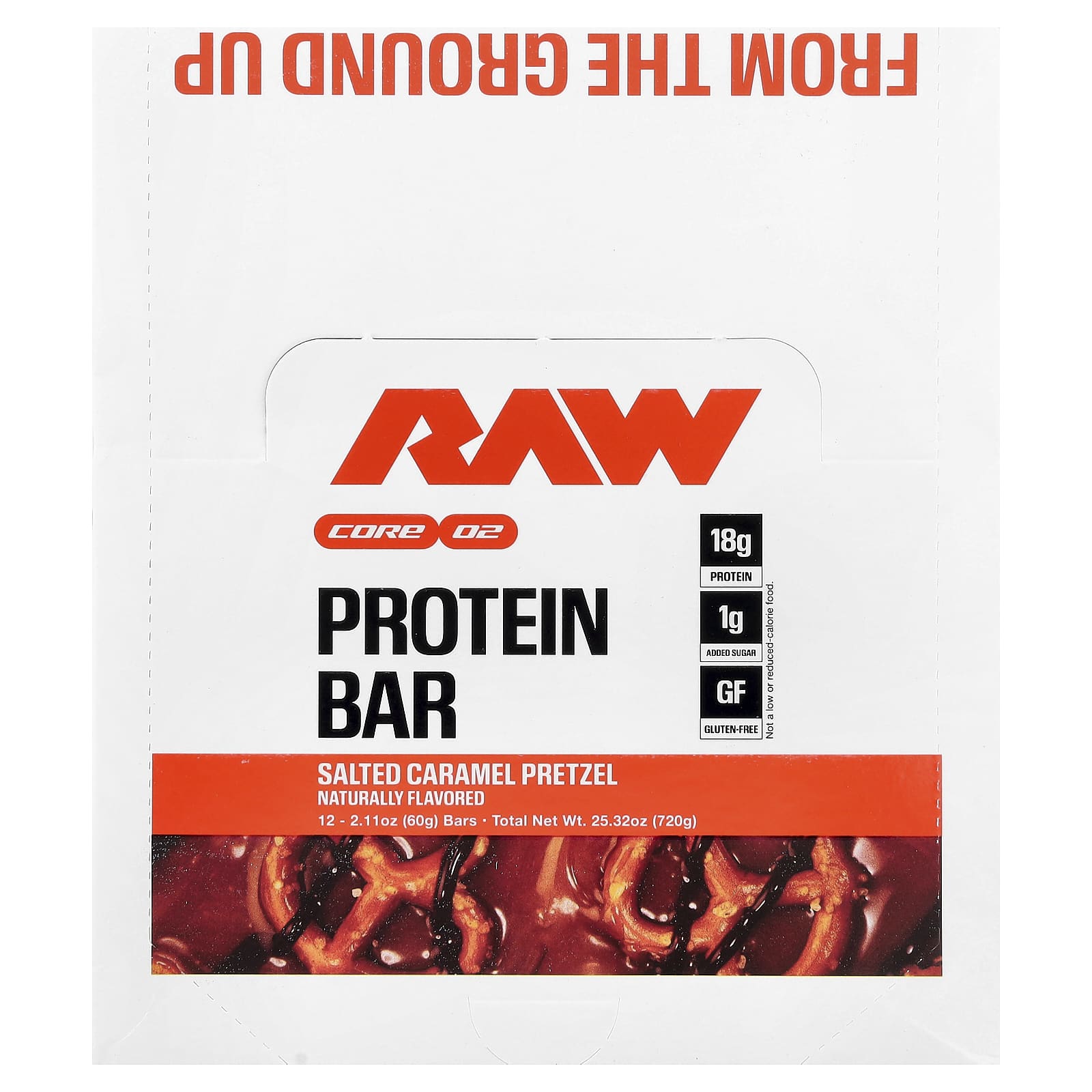 Raw Nutrition Protein Bar – Salted Caramel Pretzel – 60 g — Tunisie
