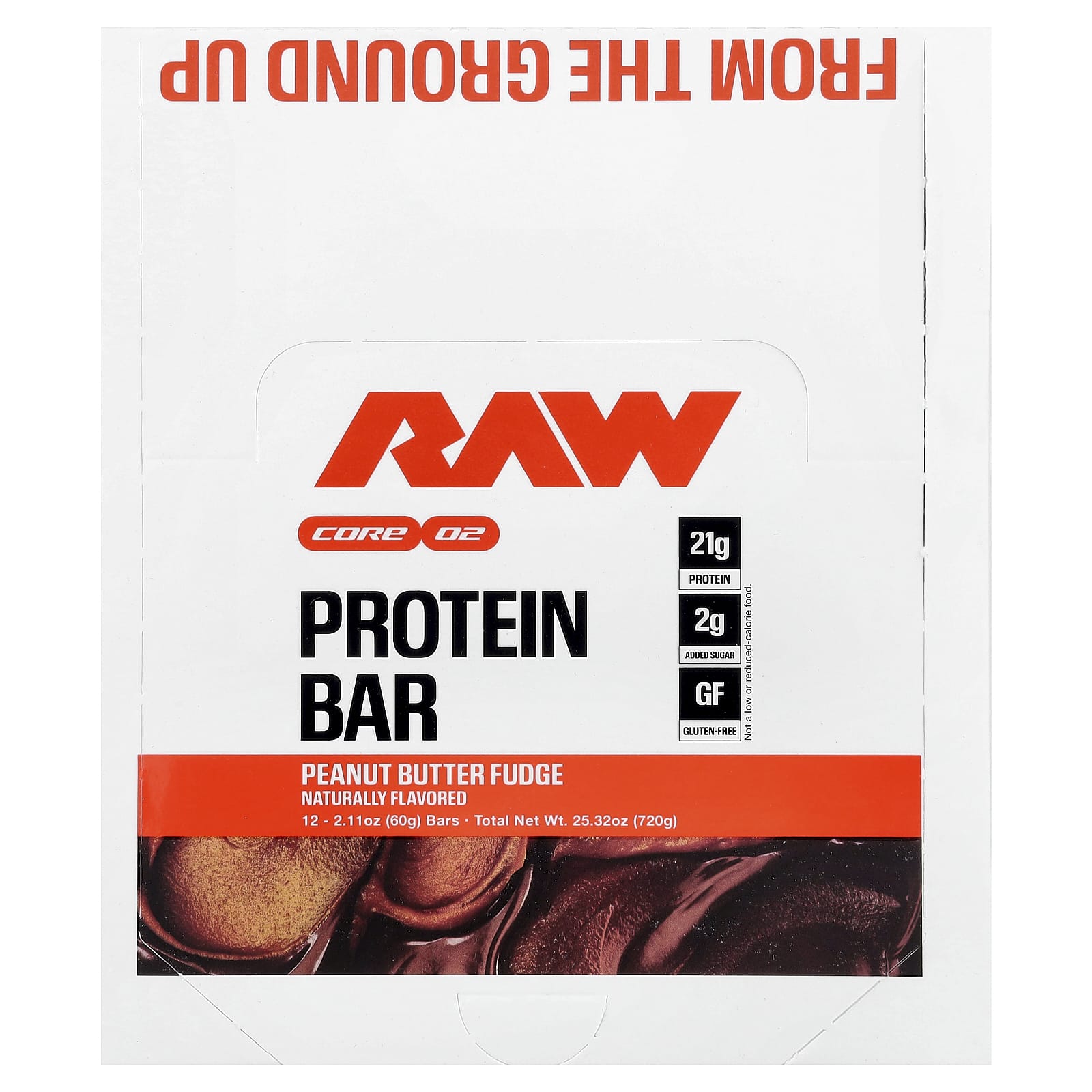 Raw Nutrition Protein Bar – Peanut Butter Fudge – 60 g — Tunisie