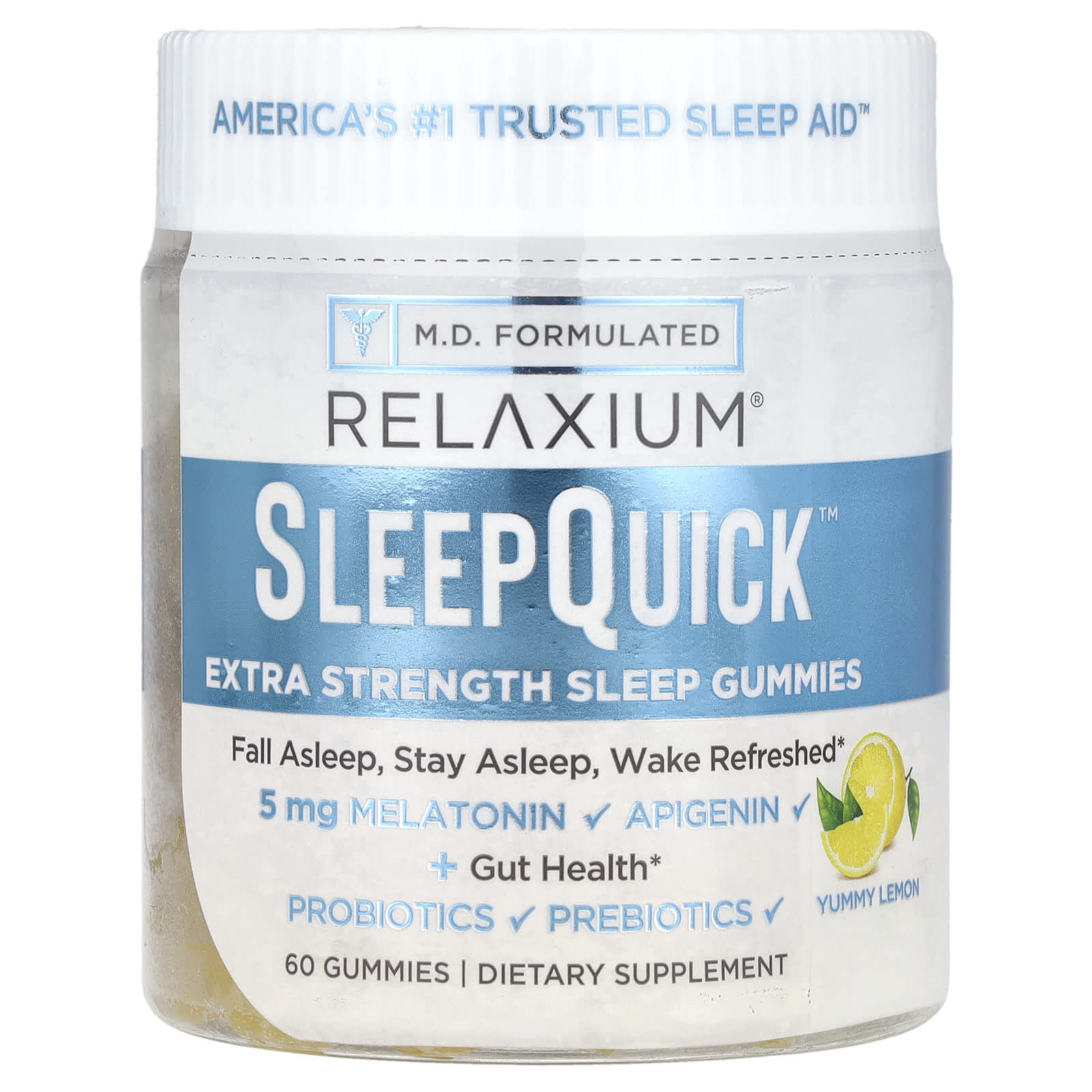 Relaxium SleepQuick Gummies – Yummy Lemon – 60 gommes — Tunisie