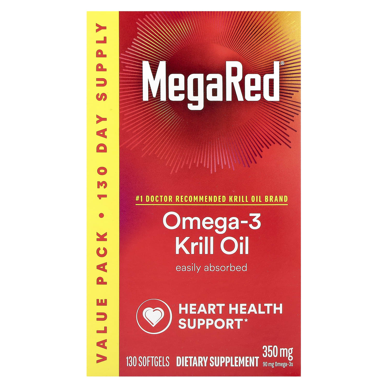 Schiff MegaRed – Vanilla – 130 capsules molles — Tunisie